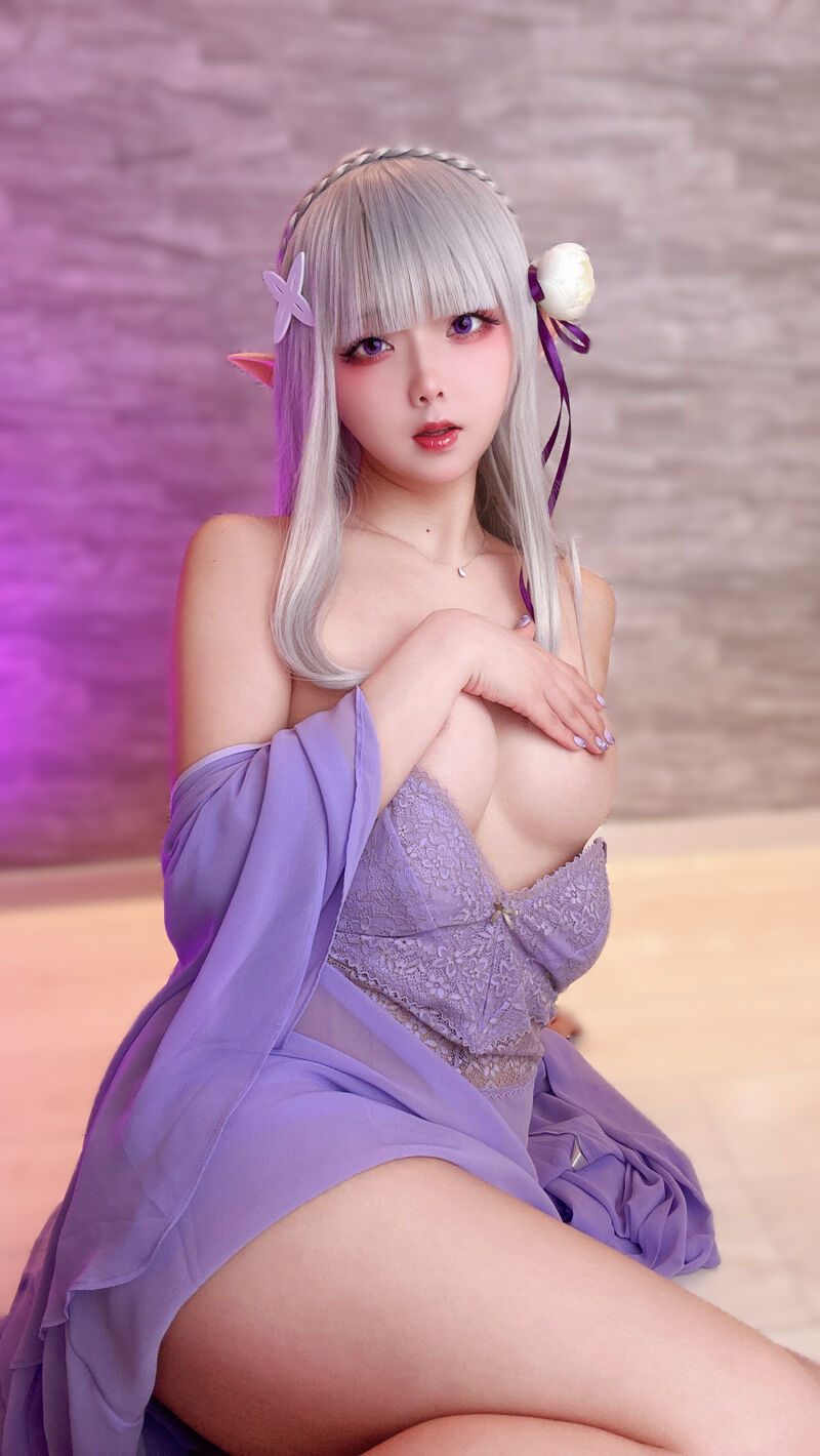 【リゼ エミ◯ア】夜はこれからよ💜-erohere54.jpg