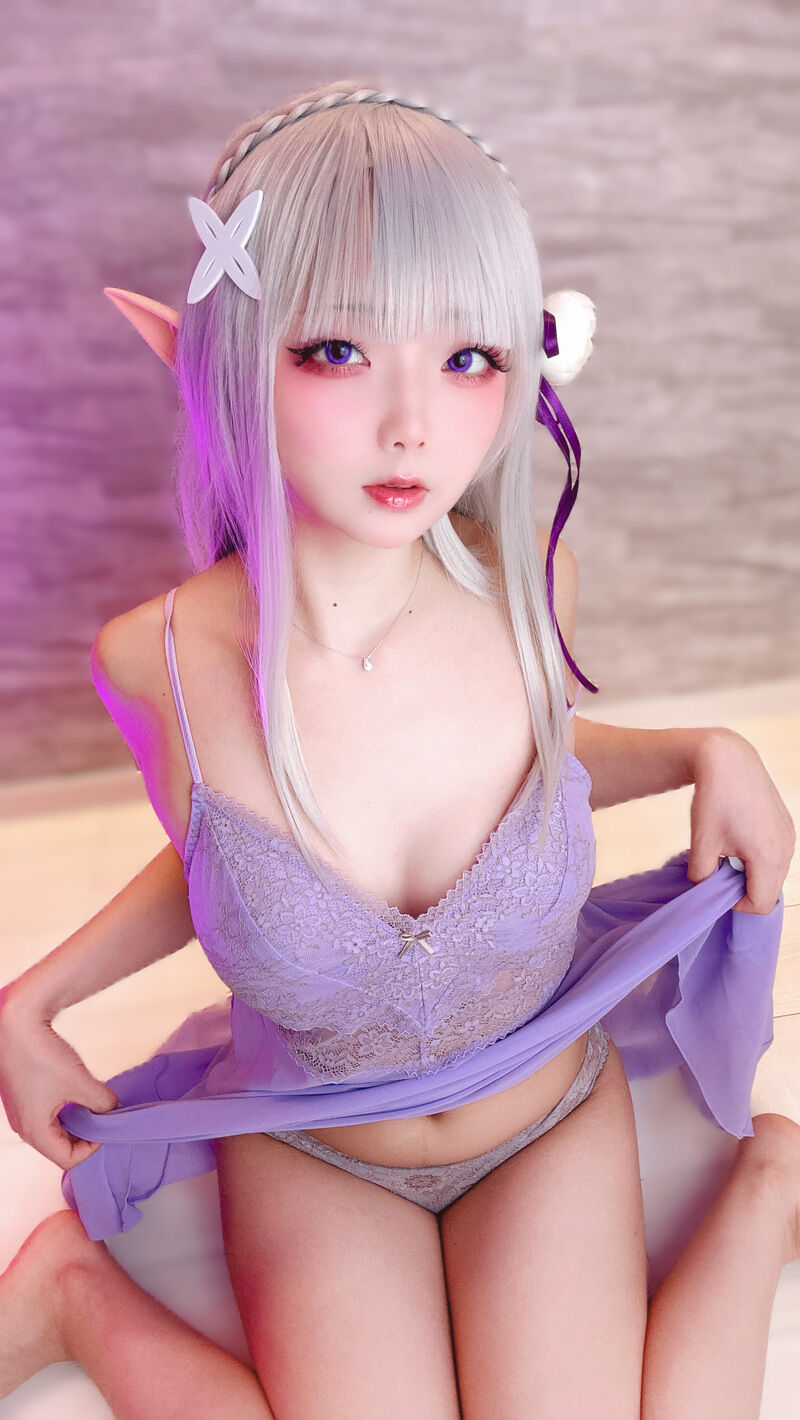 【リゼ エミ◯ア】夜はこれからよ💜-erohere83.jpg