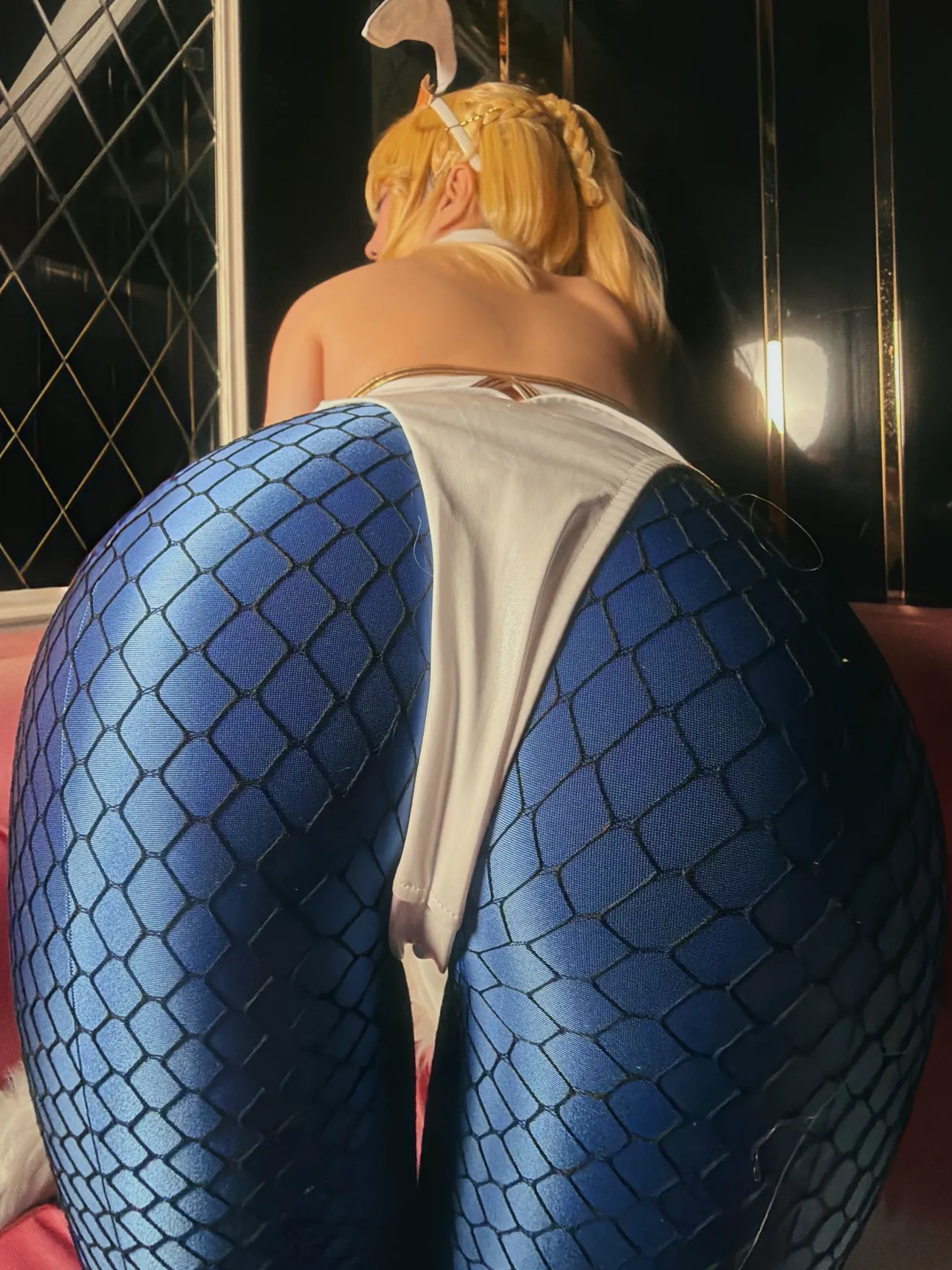 【リバイバル】FGO🃏えっちなバニ上の人🩷2回戦目💙【テカタイ＋網バニーガールっていいよな】-erohere21.webp