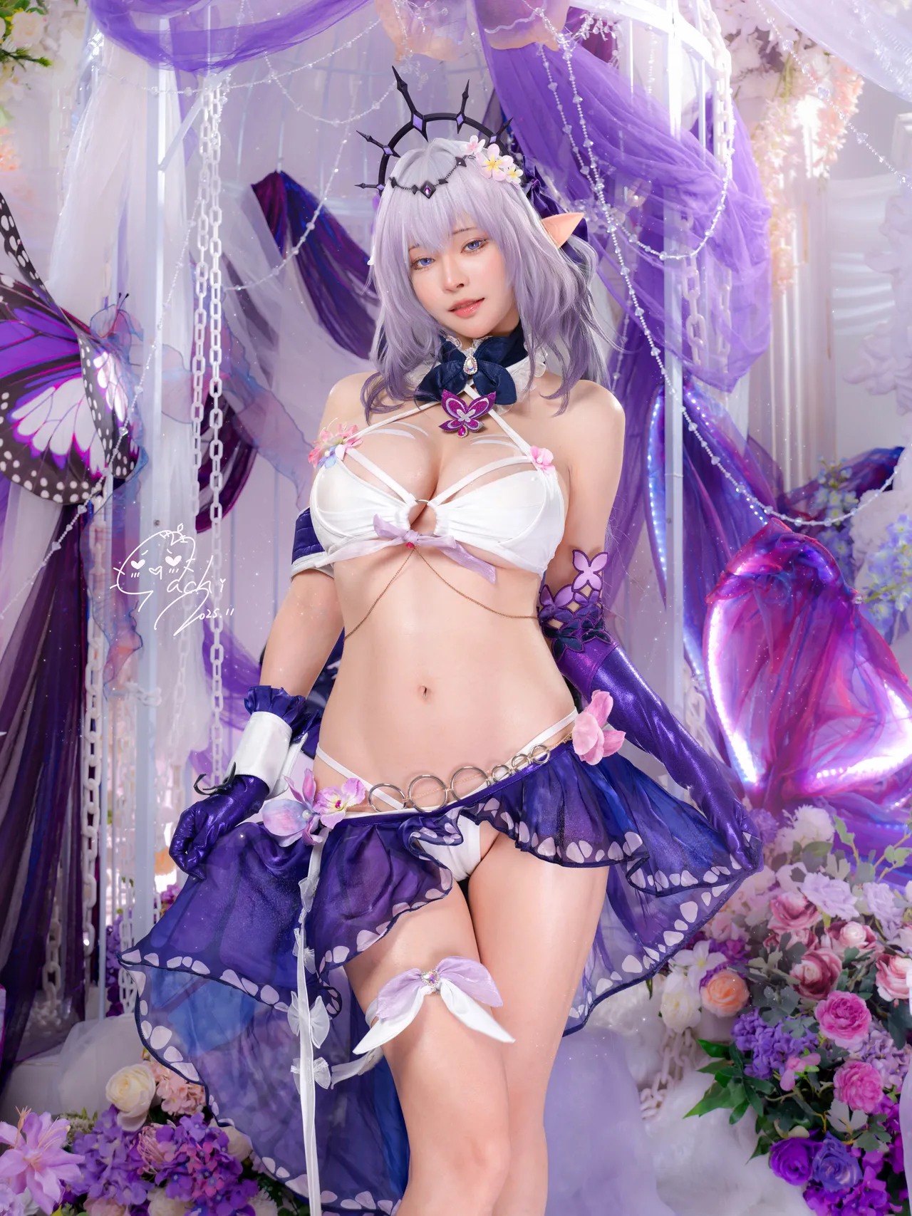 【Machi馬吉 】💜キャストリス水着💜聖女の裏の危ない姿💜第一弾