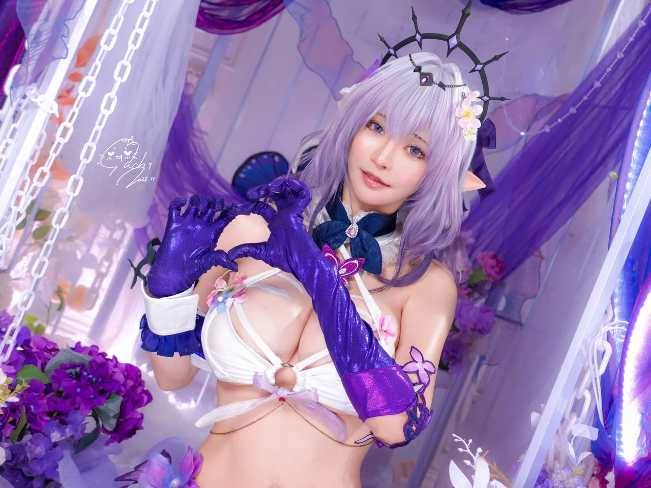 【Machi馬吉 】💜キャストリス水着💜聖女の裏の危ない姿💜第一弾-erohere19.webp