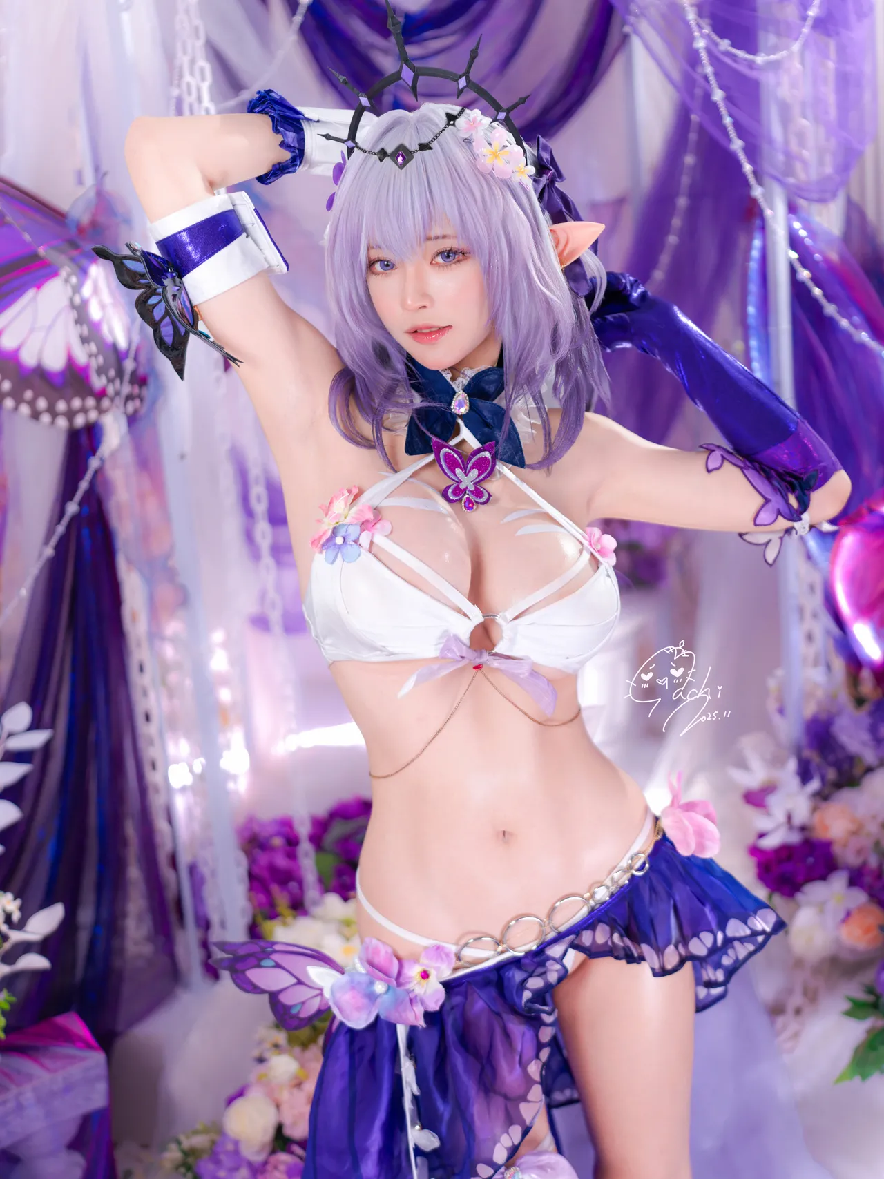 【Machi馬吉 】💜キャストリス水着💜聖女の裏の危ない姿💜第一弾-erohere4.webp