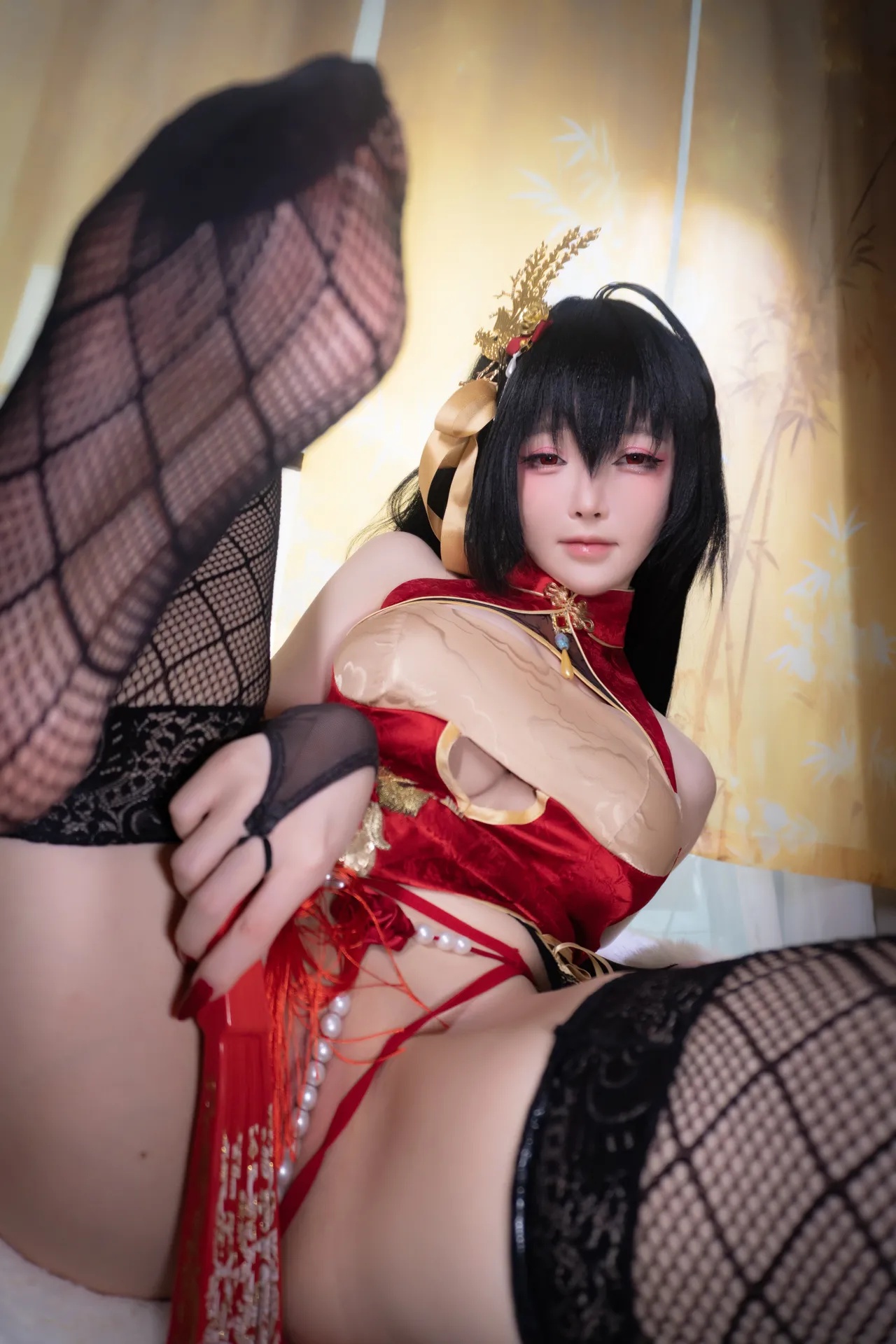 一小央泽 大凤旗袍-erohere18.webp