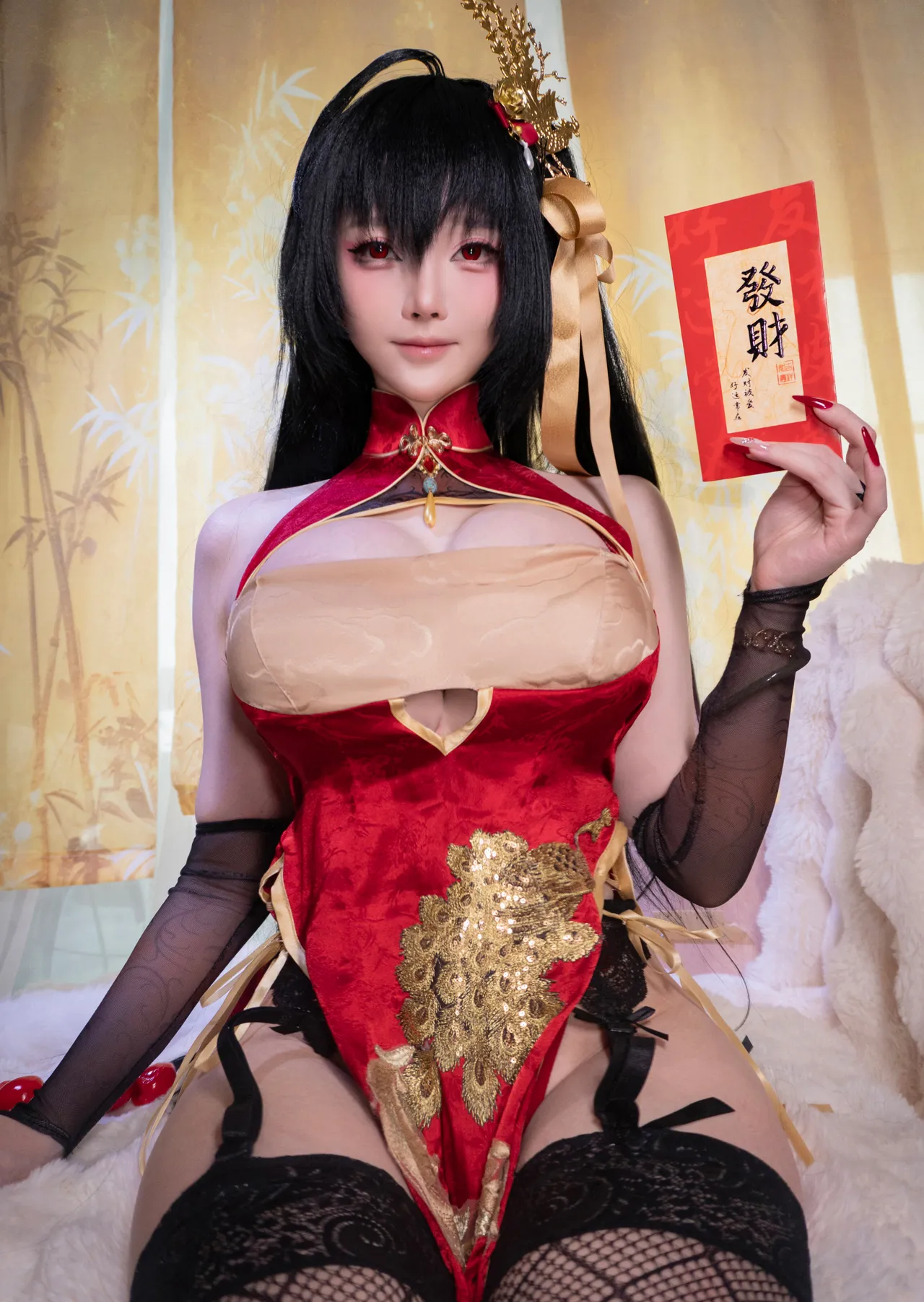 一小央泽 大凤旗袍-erohere2.webp