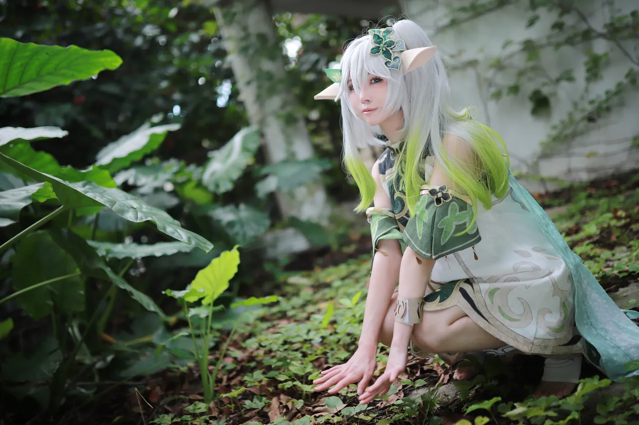 上杉绘梨落 (Uesugi hui Nashi Ochi) cosplay Nahida - Genshin Impact-erohere27.webp