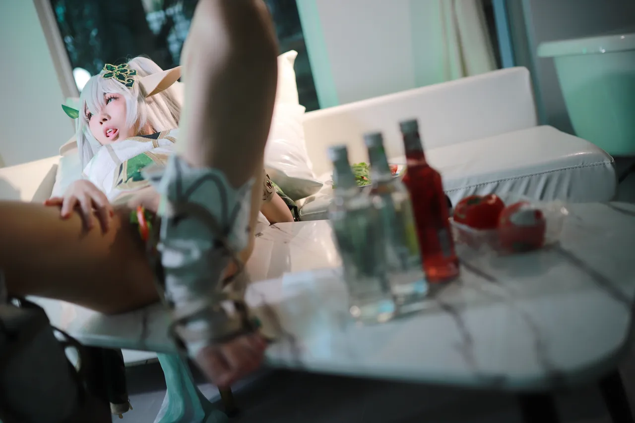 上杉绘梨落 (Uesugi hui Nashi Ochi) cosplay Nahida - Genshin Impact-erohere30.webp