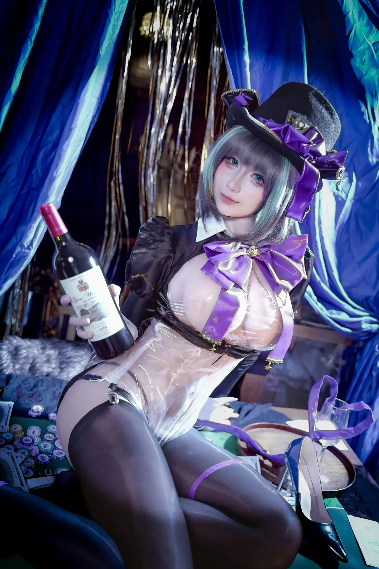 九曲Jean - 碧蓝航线 柴郡 绚烂夜梦-erohere20.webp