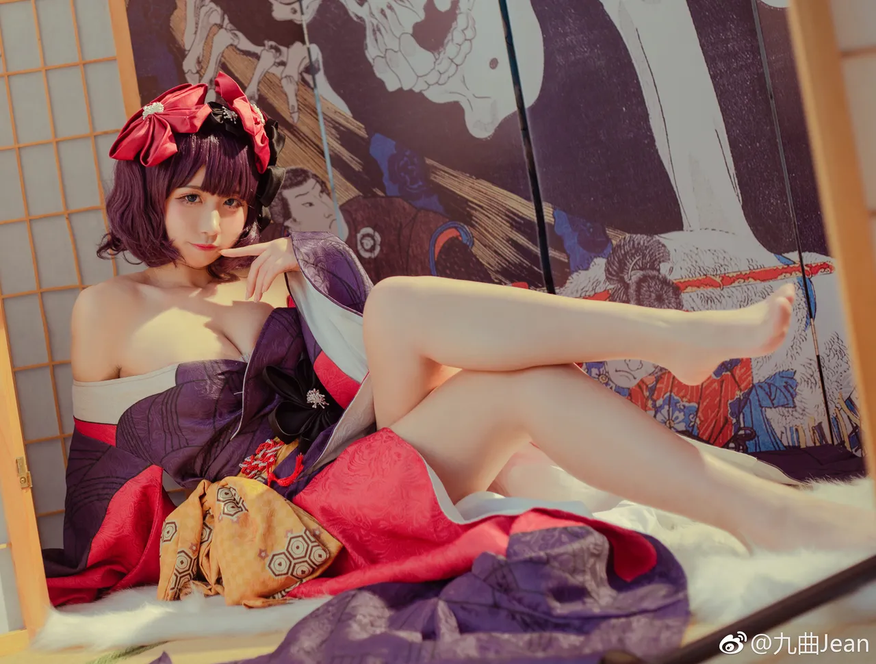 九曲Jean FGO (玉荟前 葛饰北斋 杨贵妃 虞美人 伽摩 玛修 斯卡哈 伊斯塔凛 尼禄 贞德 白枪呆)-erohere21.webp