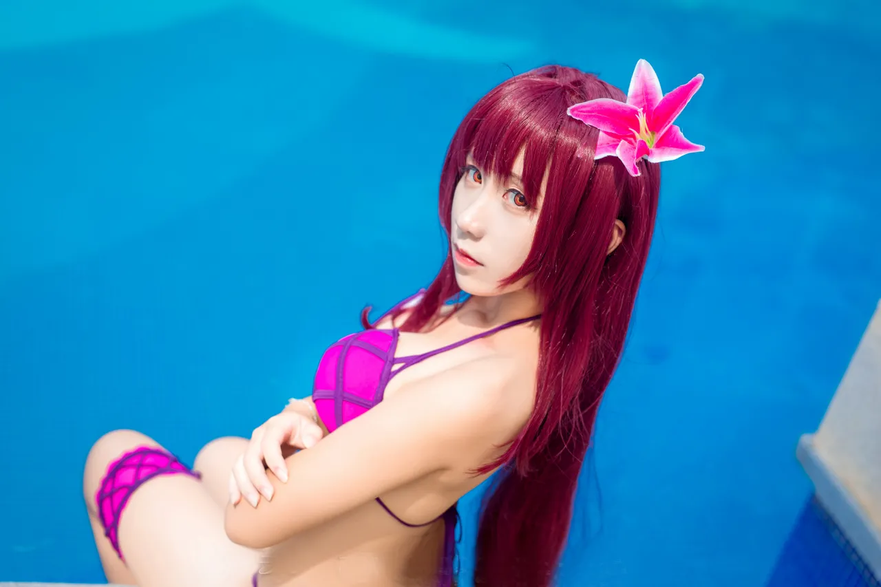 九曲jean - Scathach Bikini-erohere7.webp