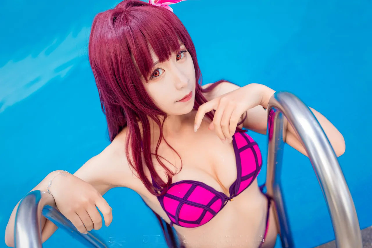 九曲jean - Scathach Bikini-erohere8.webp