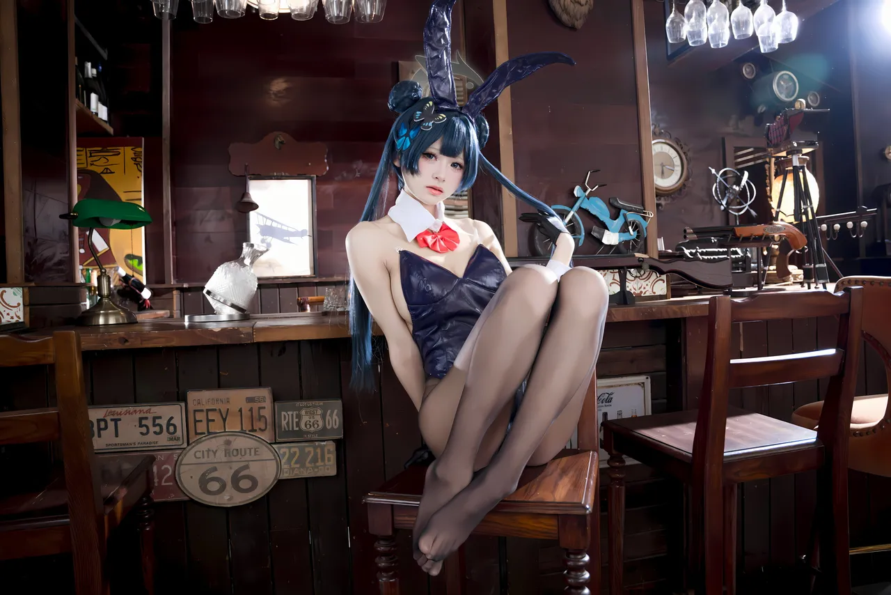 九柒喵 - 蔚蓝档案 龙华妃咲 兔女郎-erohere58.webp