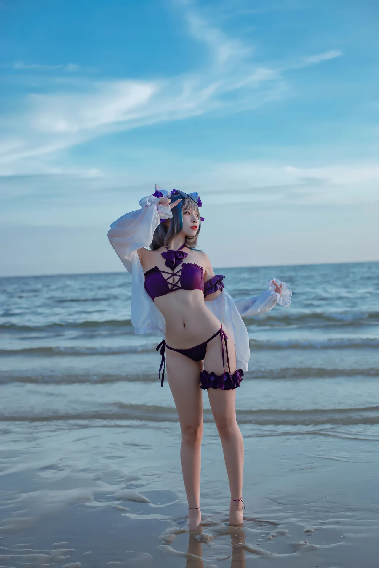 二佐Nisa - 碧蓝航线 柴郡 泳装-erohere5.webp