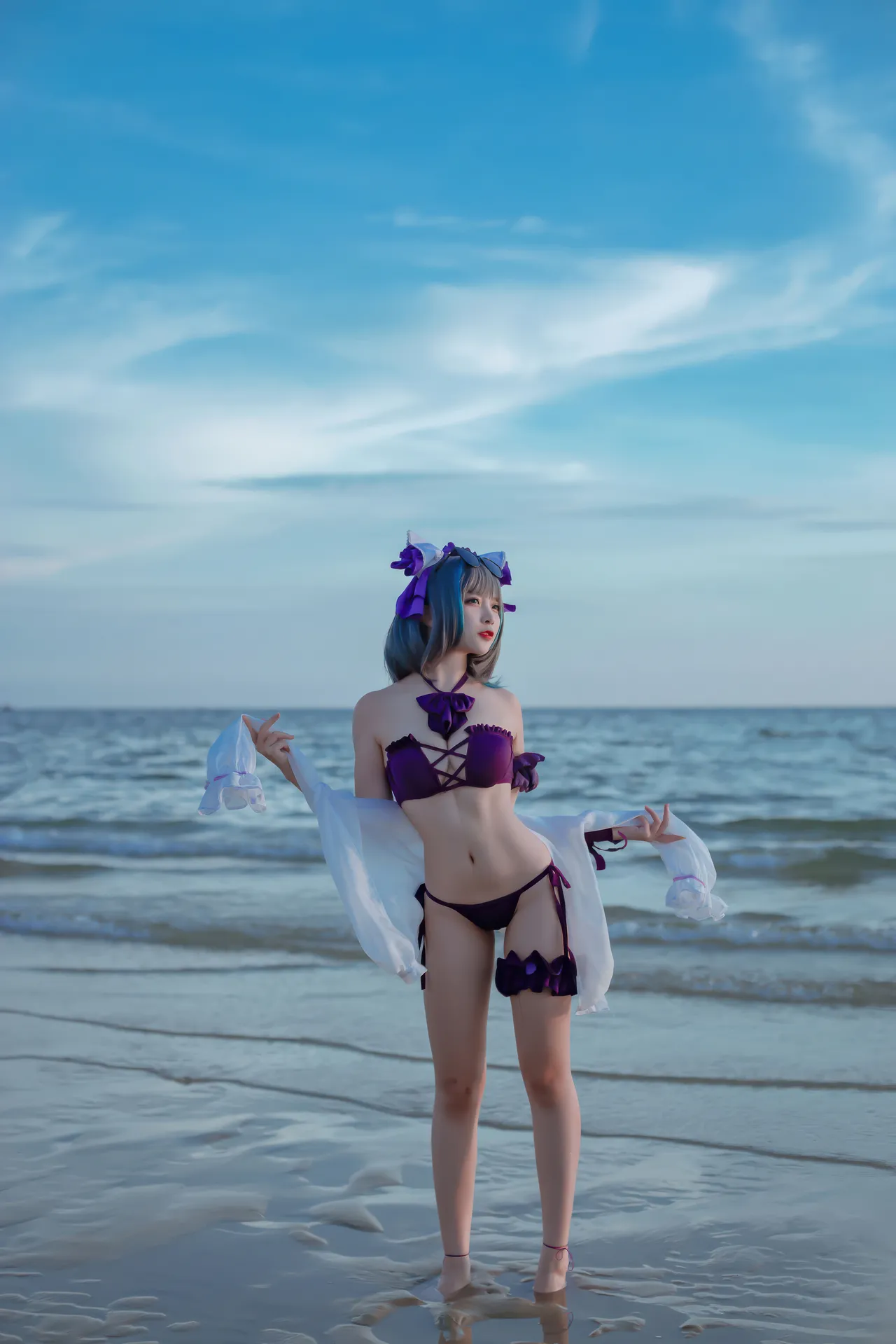 二佐Nisa - 碧蓝航线 柴郡 泳装-erohere7.webp