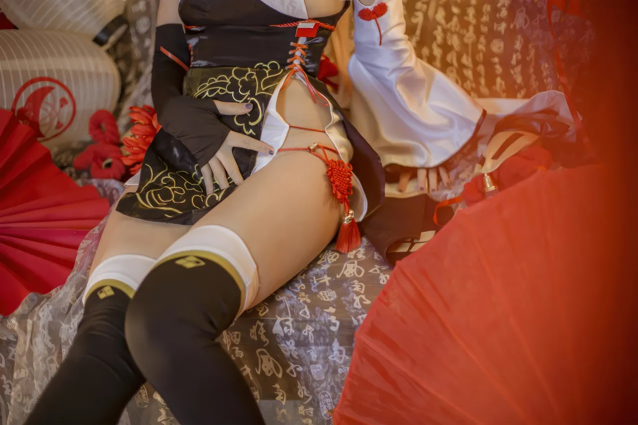 二佐Nisa - 碧蓝航线 绫波 新春旗袍-erohere24.webp