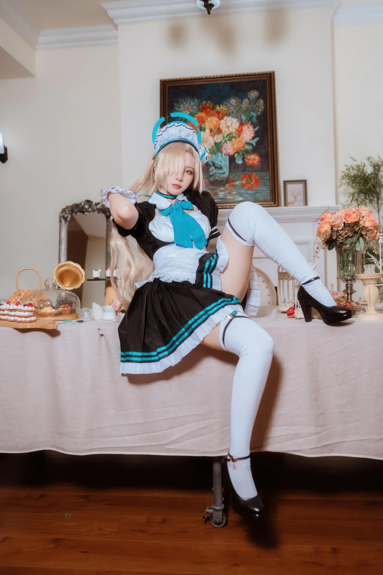 二佐Nisa - 蔚蓝档案 一之濑明日奈 女仆-erohere22.webp