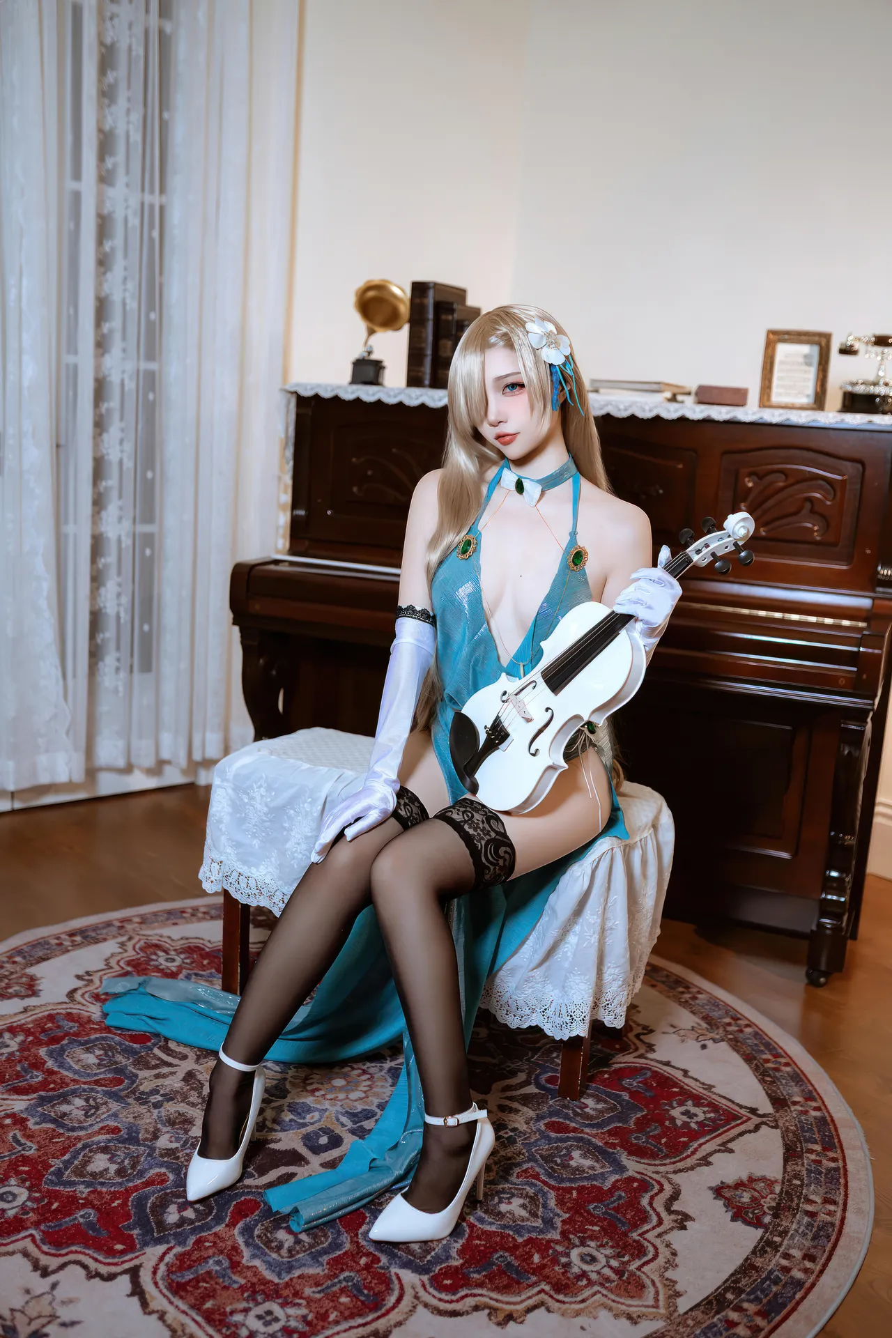 二佐Nisa - 蔚蓝档案 一之濑明日奈 礼服-erohere2.webp