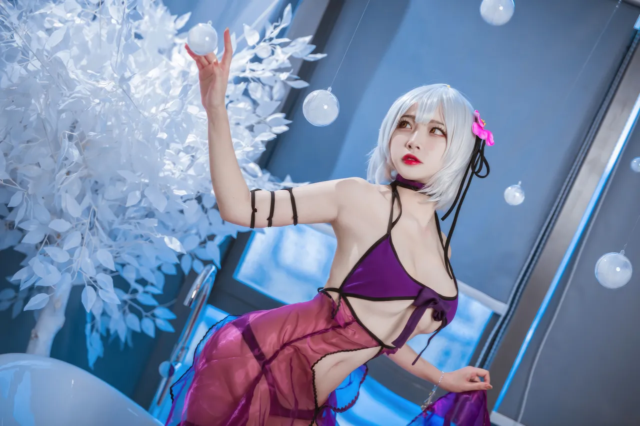 二佐Nisa - FGO 黑贞 水着-erohere17.webp