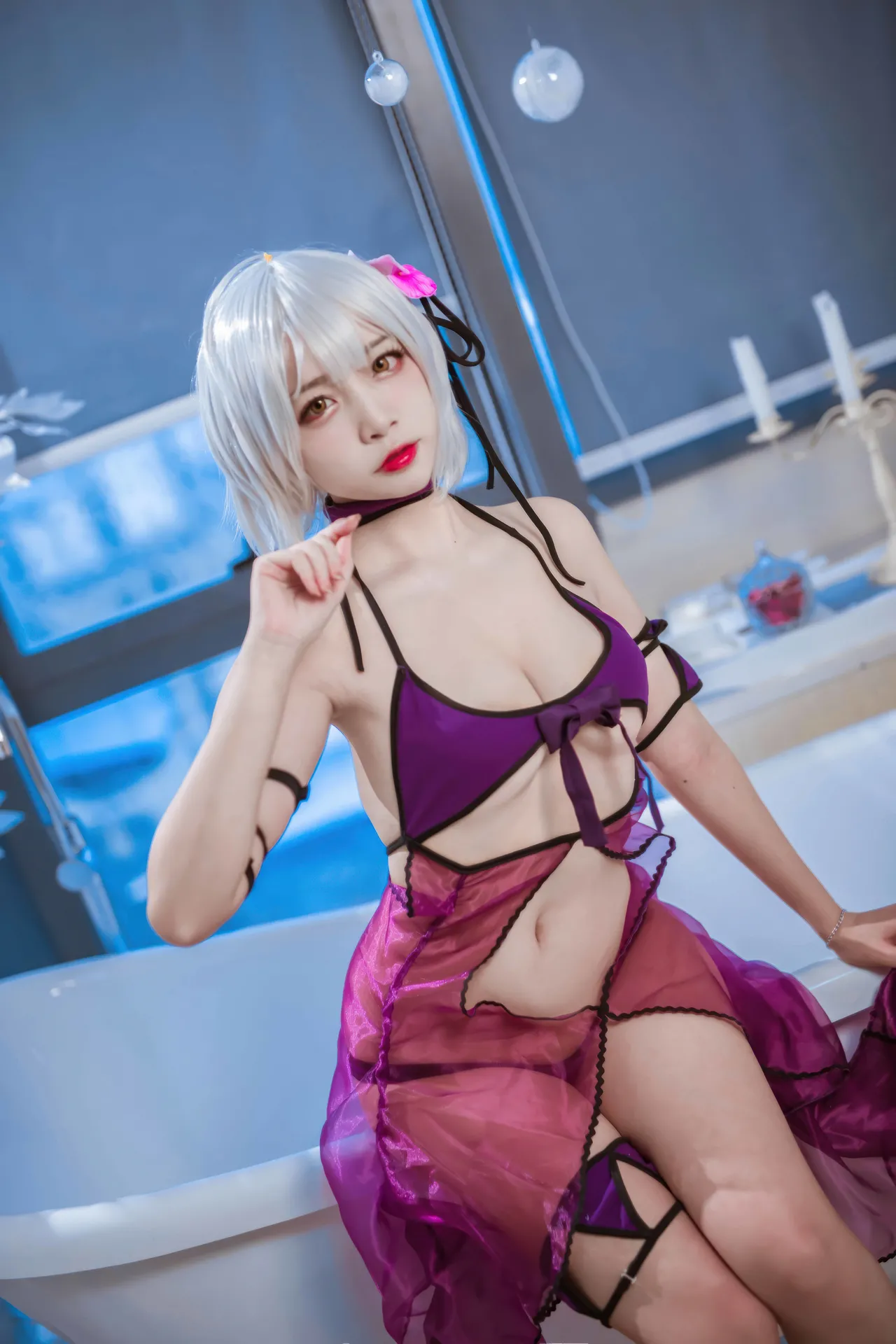 二佐Nisa - FGO 黑贞 水着-erohere4.webp