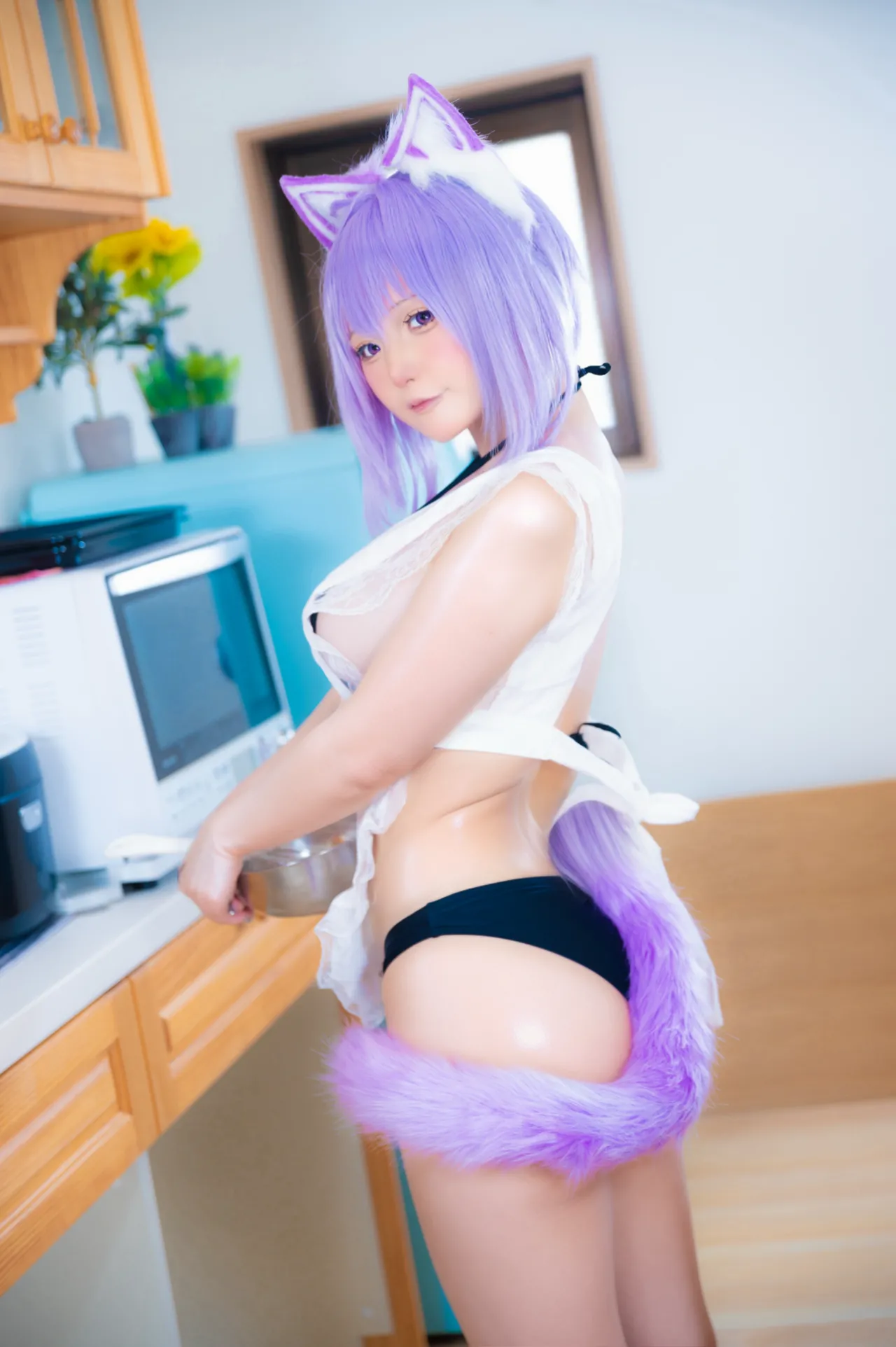 初音ひとり - Okayu apron-erohere35.jpg