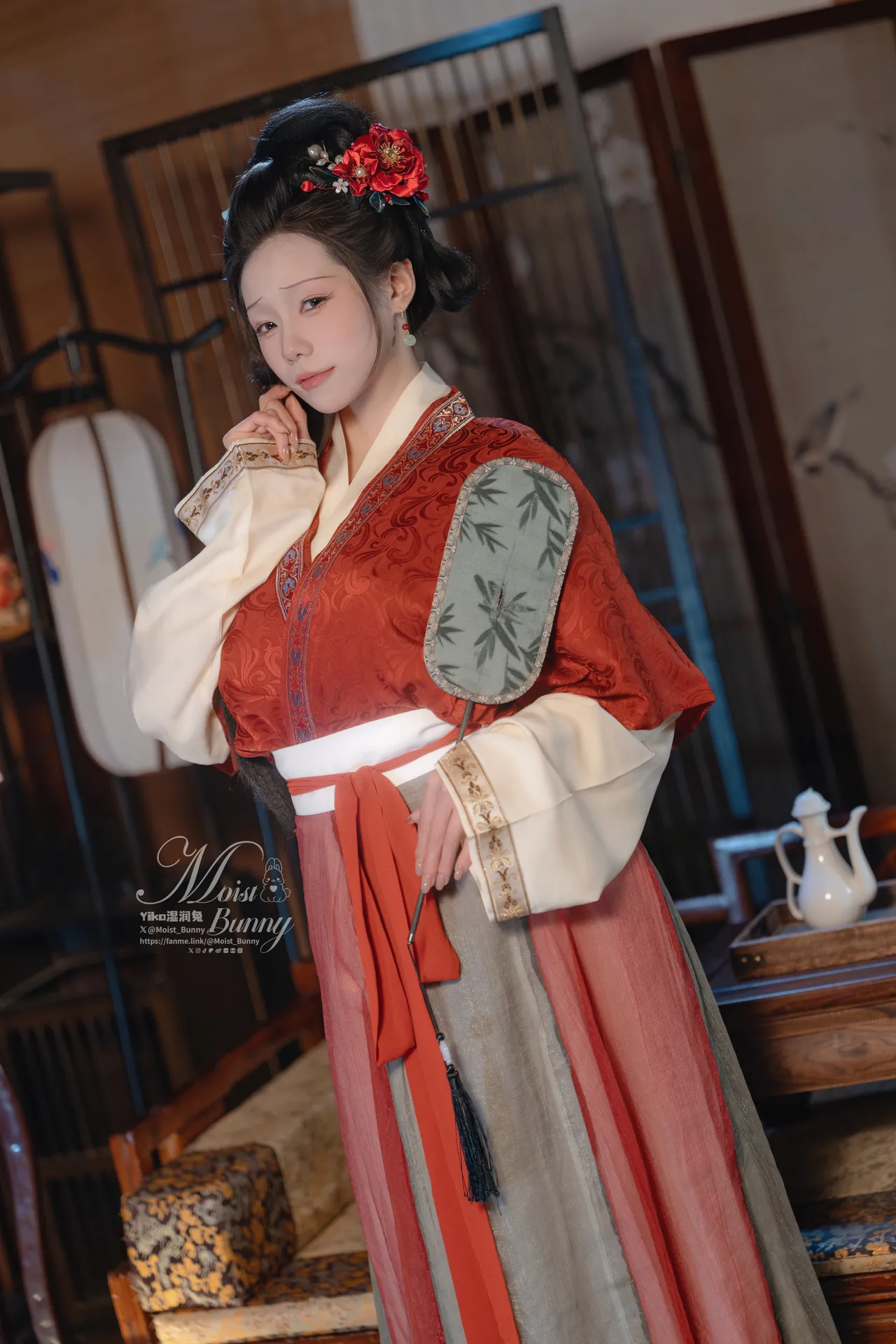 咬一口兔娘ovo (Yaokoututu) – Pan Jinlian (Jin Ping Mei)-erohere8.webp