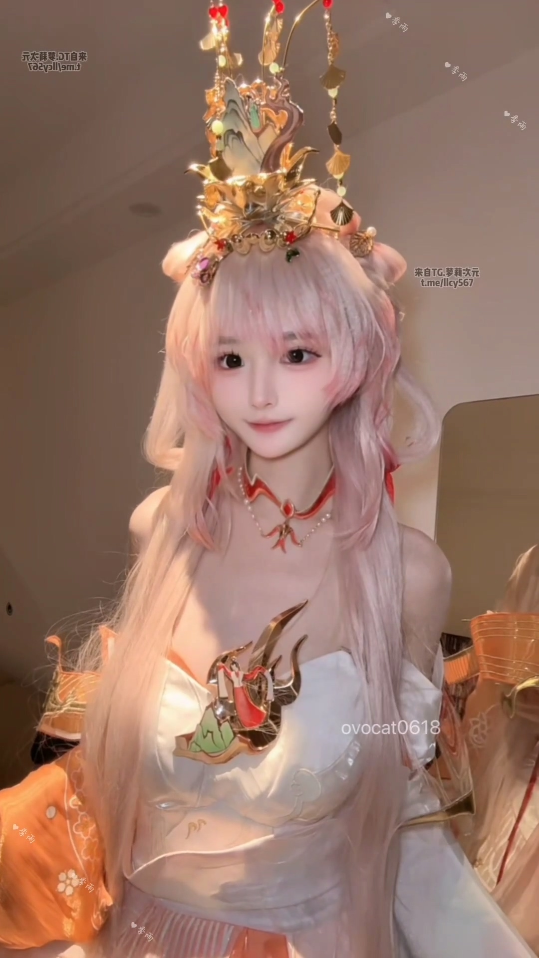 季雨COS （王者荣耀西施） 自慰 JiYu Model (Honor of Kings) Xi Shi Masturbation Cosplay Set