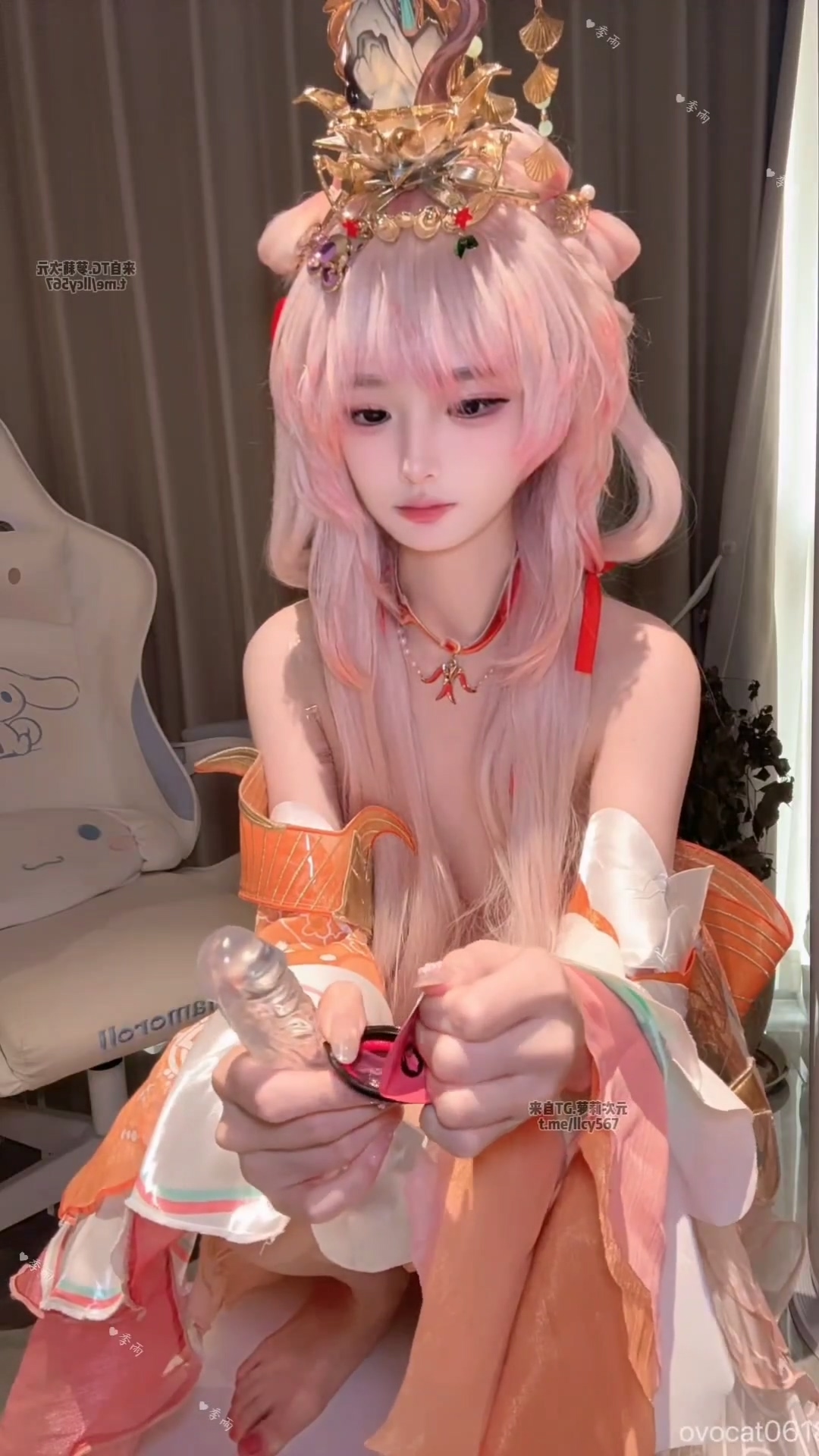 季雨COS （王者荣耀西施） 自慰 JiYu Model (Honor of Kings) Xi Shi Masturbation Cosplay Set-erohere11.jpg
