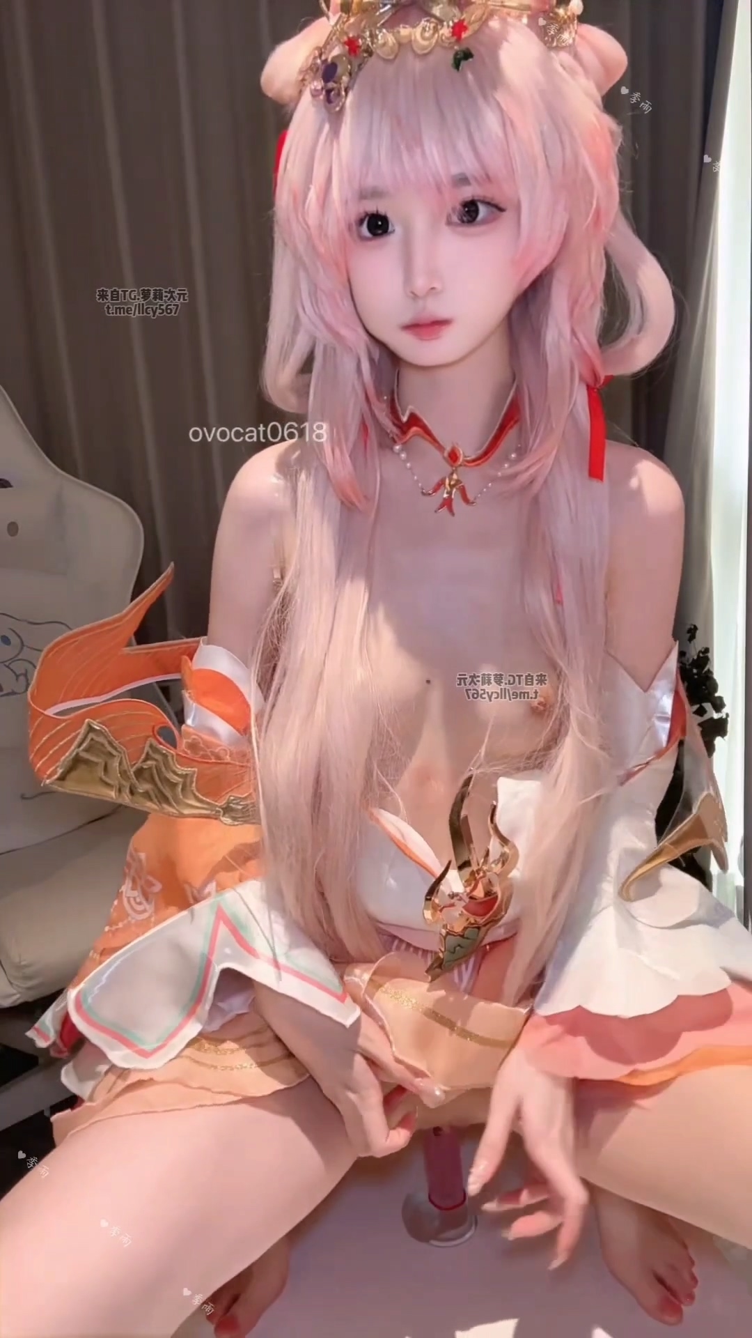 季雨COS （王者荣耀西施） 自慰 JiYu Model (Honor of Kings) Xi Shi Masturbation Cosplay Set-erohere16.jpg