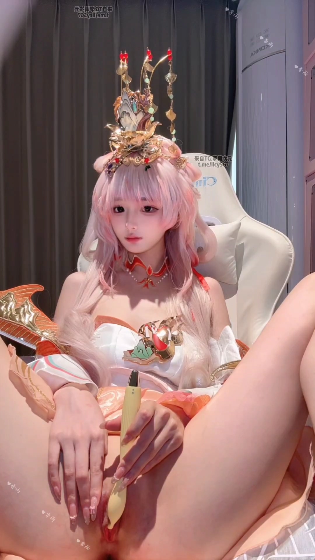 季雨COS （王者荣耀西施） 自慰 JiYu Model (Honor of Kings) Xi Shi Masturbation Cosplay Set-erohere29.jpg