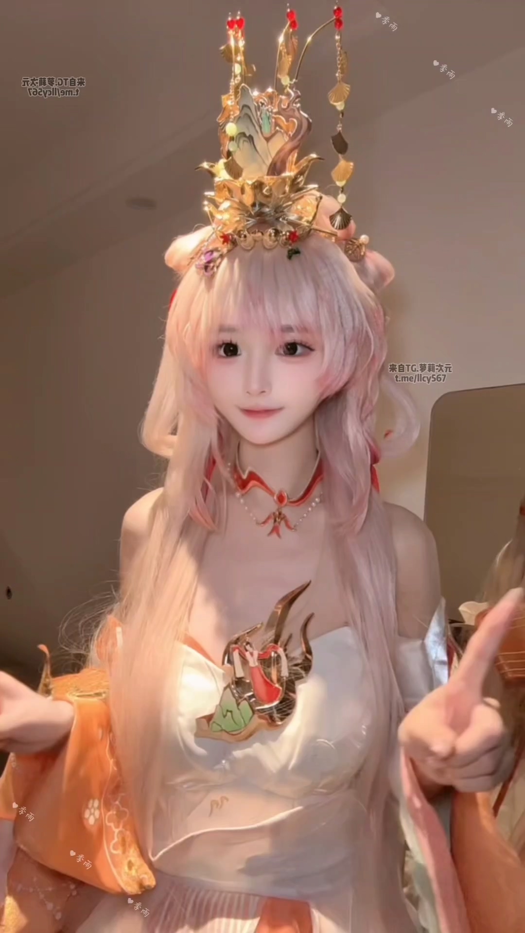 季雨COS （王者荣耀西施） 自慰 JiYu Model (Honor of Kings) Xi Shi Masturbation Cosplay Set-erohere3.jpg