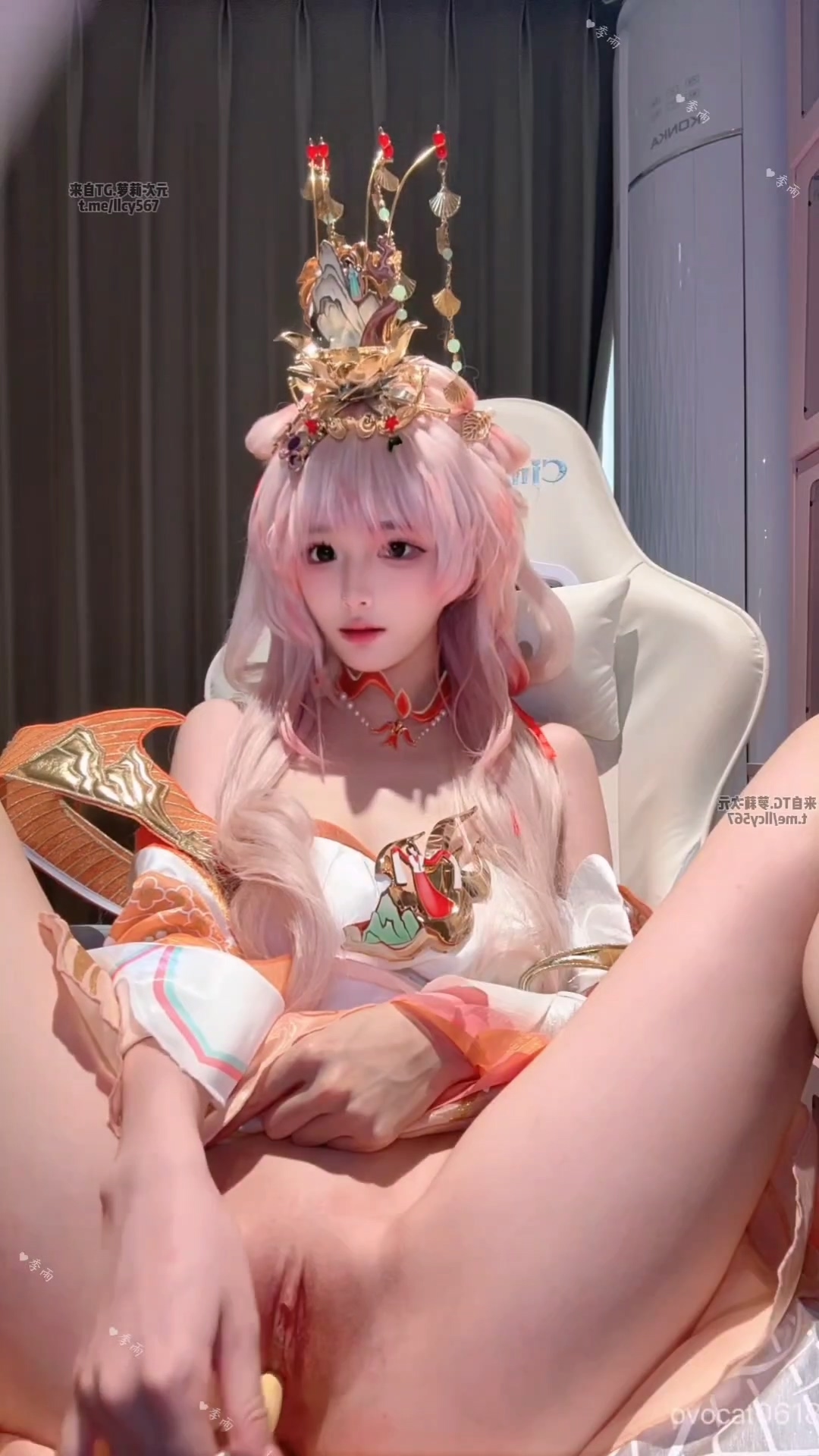 季雨COS （王者荣耀西施） 自慰 JiYu Model (Honor of Kings) Xi Shi Masturbation Cosplay Set-erohere30.jpg