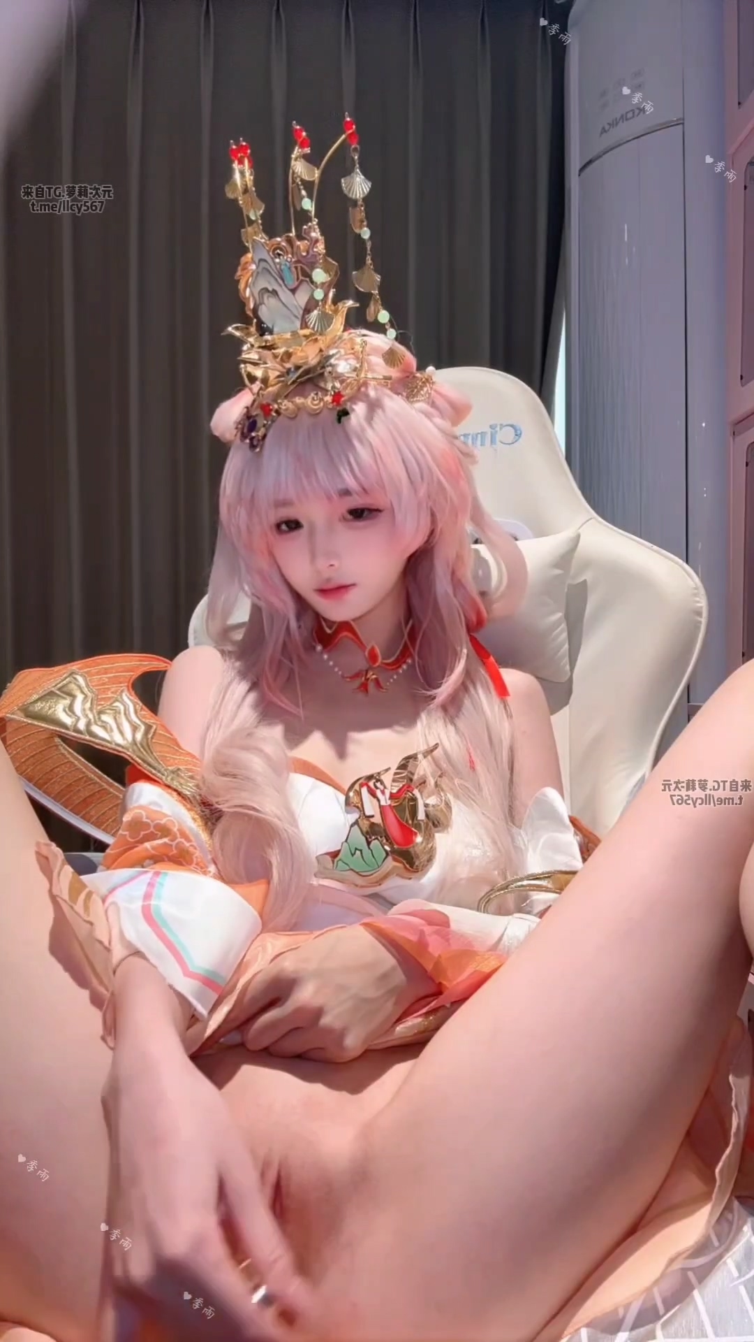 季雨COS （王者荣耀西施） 自慰 JiYu Model (Honor of Kings) Xi Shi Masturbation Cosplay Set-erohere31.jpg