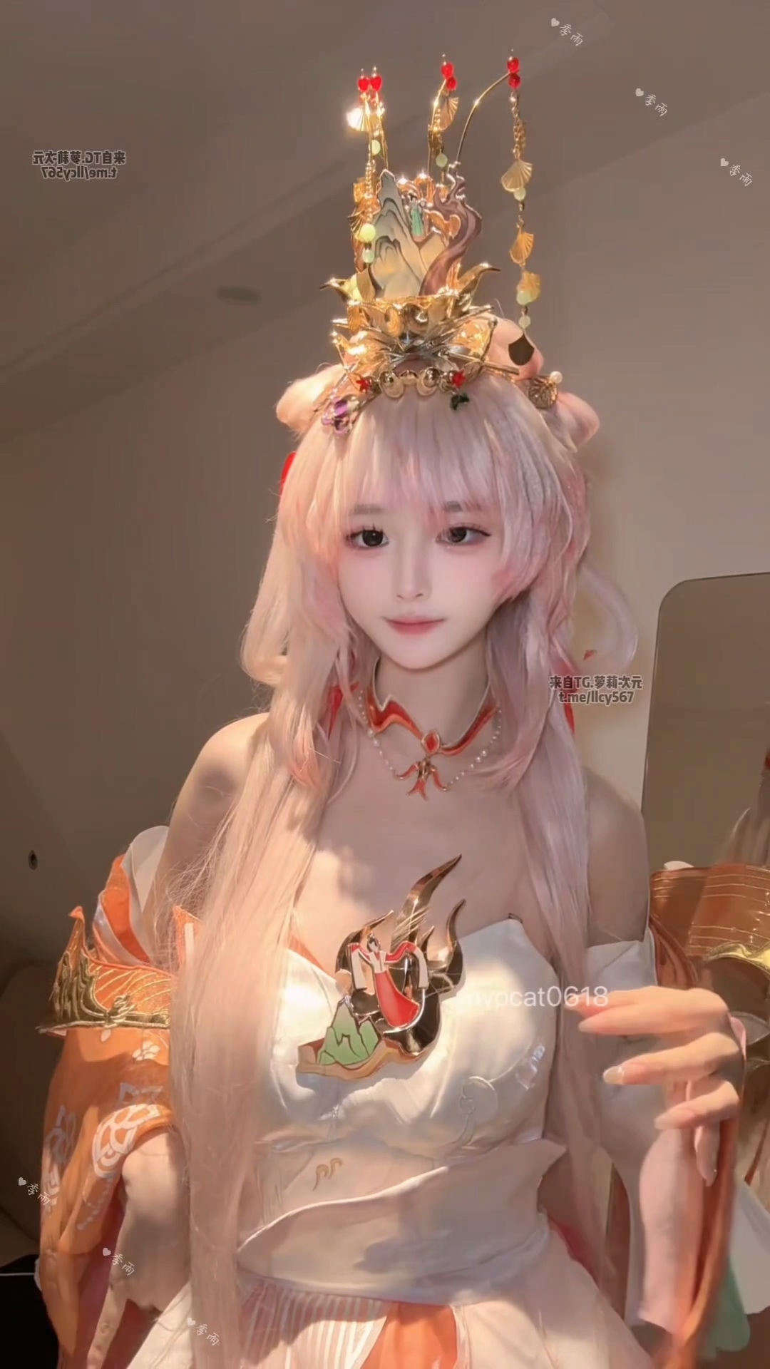 季雨COS （王者荣耀西施） 自慰 JiYu Model (Honor of Kings) Xi Shi Masturbation Cosplay Set-erohere6.jpg