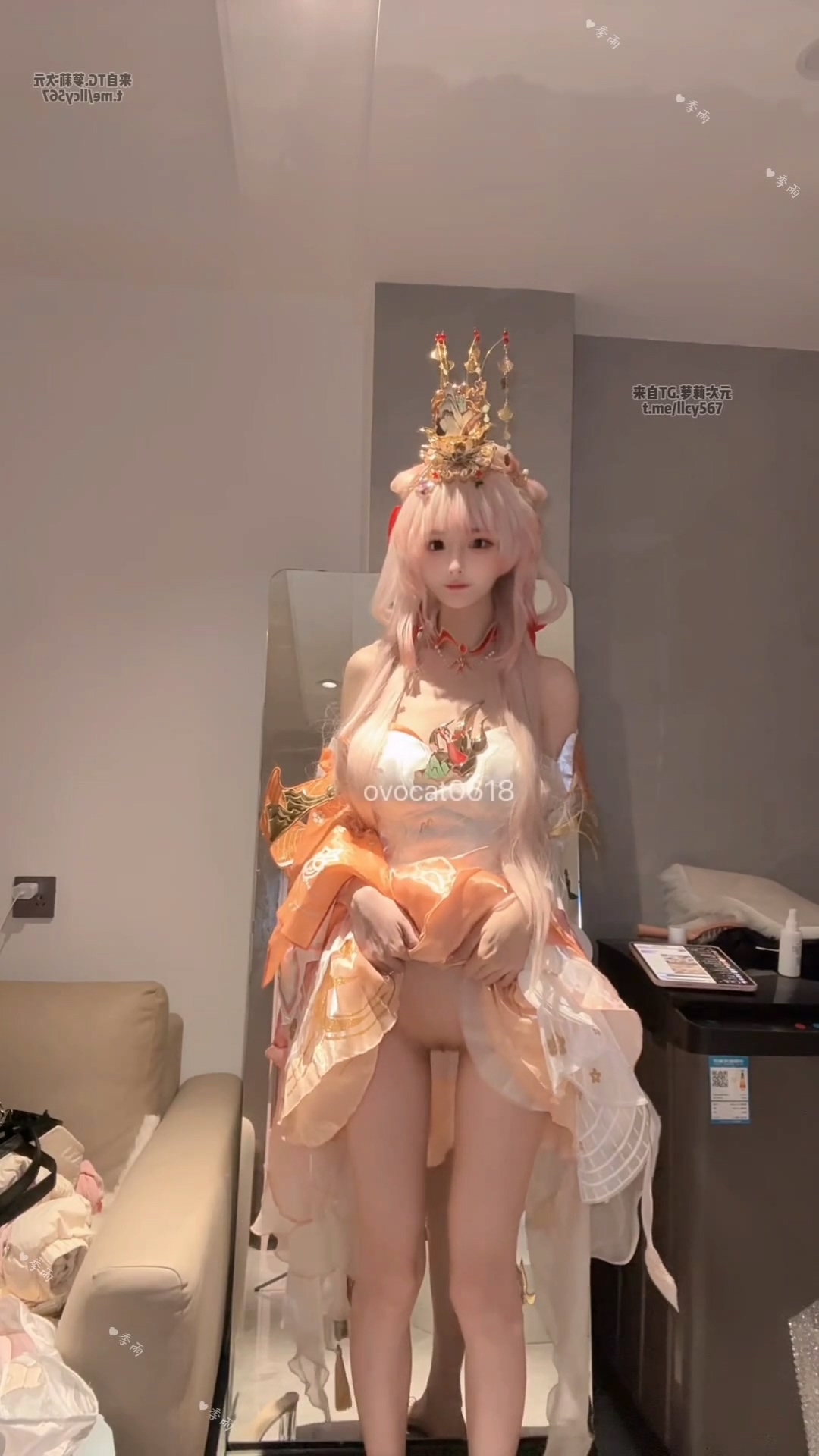 季雨COS （王者荣耀西施） 自慰 JiYu Model (Honor of Kings) Xi Shi Masturbation Cosplay Set-erohere7.jpg