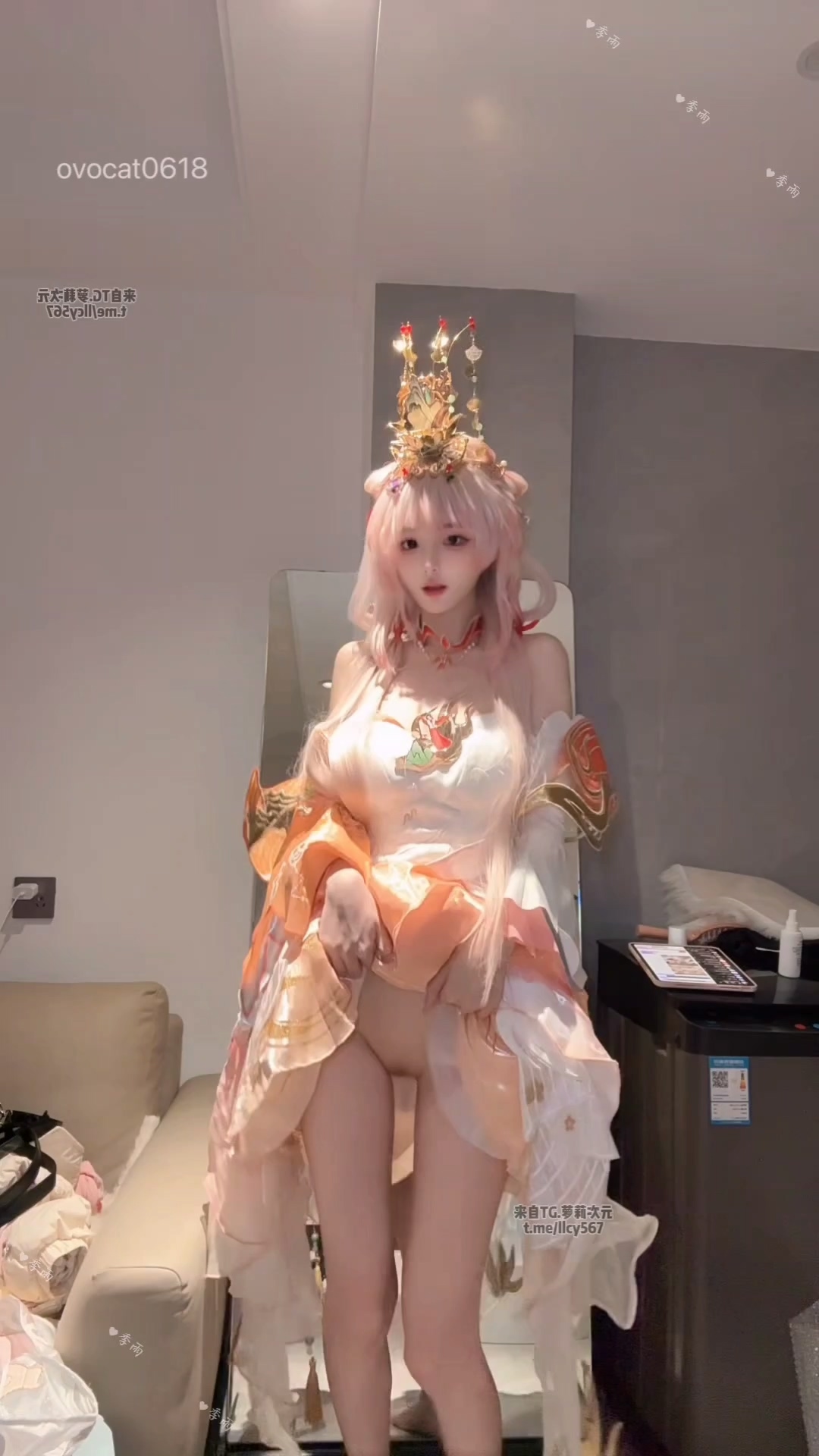 季雨COS （王者荣耀西施） 自慰 JiYu Model (Honor of Kings) Xi Shi Masturbation Cosplay Set-erohere9.jpg