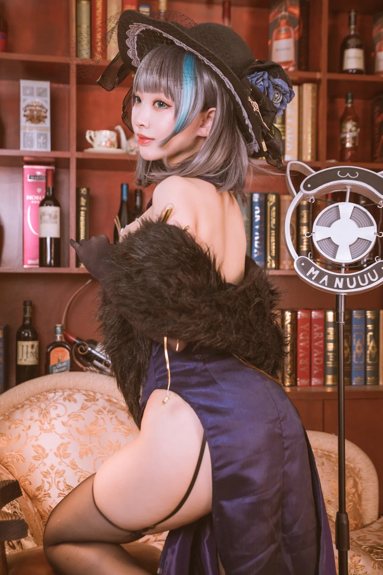 宫本桜(宫本樱樱饼) - 柴郡旗袍 音乐绚烂CaitSith-erohere8.webp