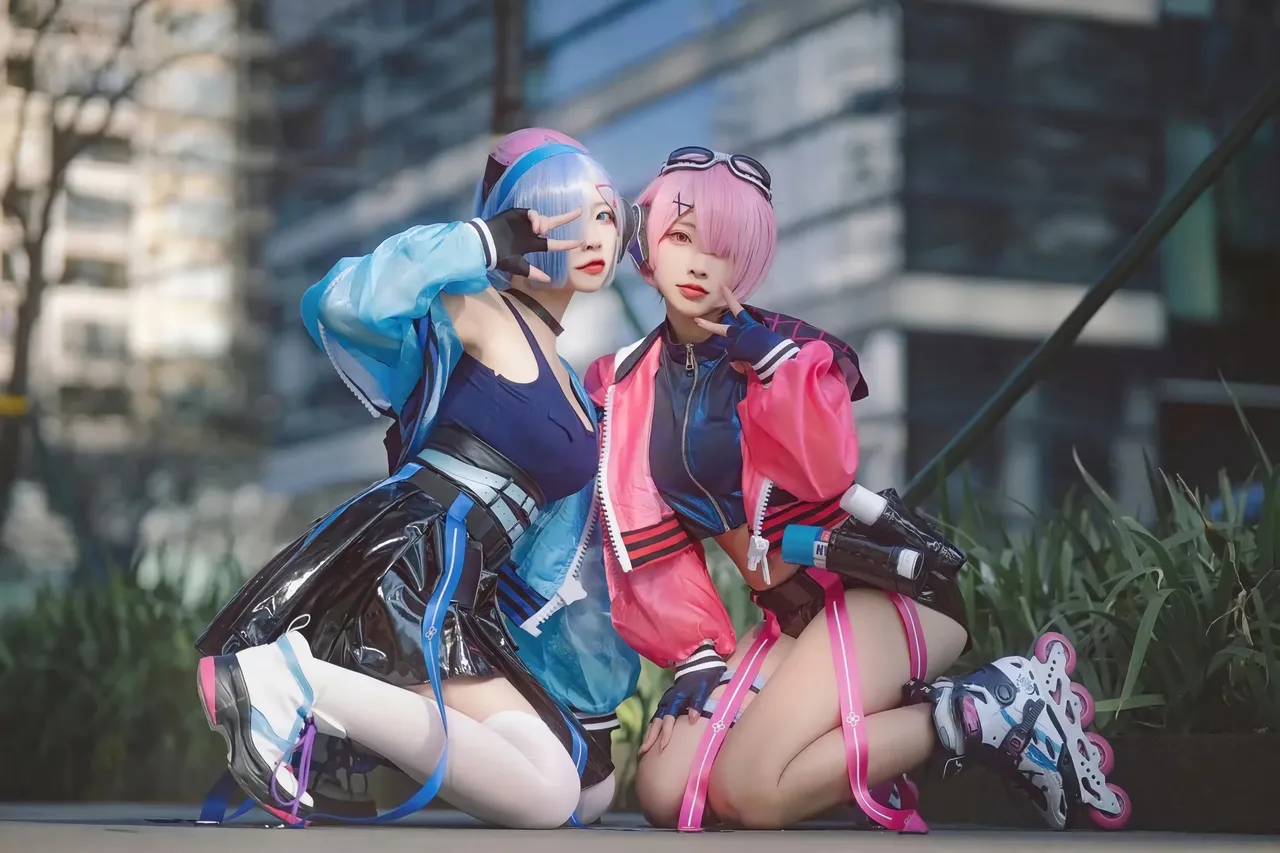 宮本桜&二佐Nisa - 从零开始的异世界生活 蕾姆&拉姆 场照-erohere18.webp