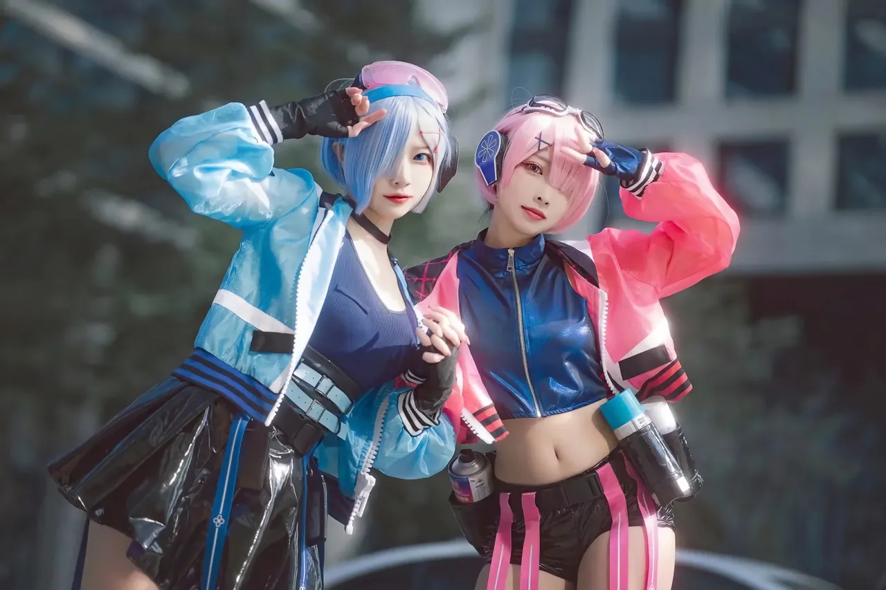 宮本桜&二佐Nisa - 从零开始的异世界生活 蕾姆&拉姆 场照-erohere2.webp