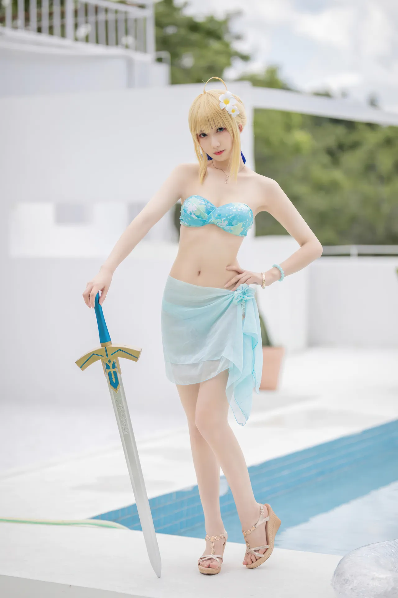 封疆疆v - FGO Saber 泳装-erohere2.webp