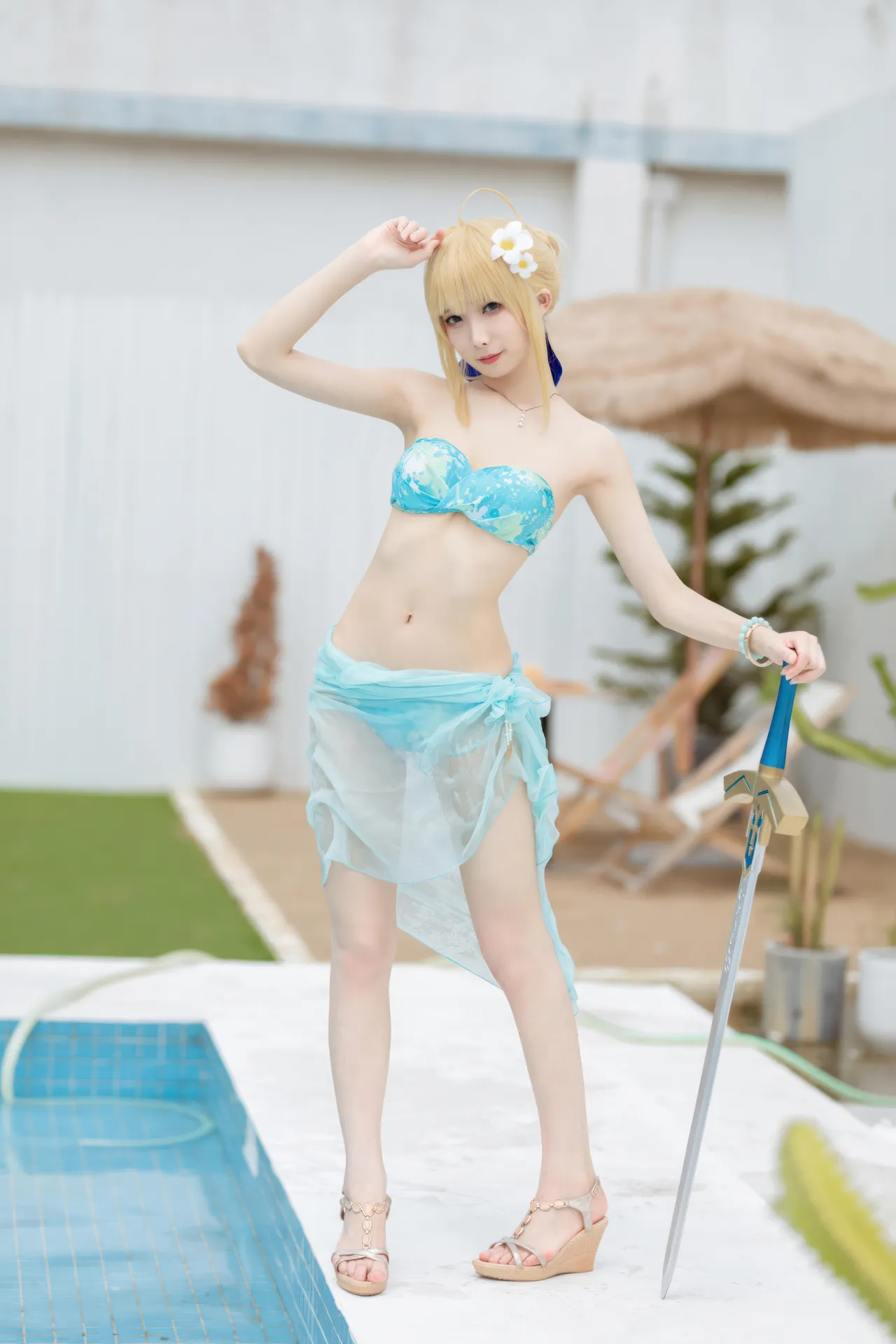 封疆疆v - FGO Saber 泳装-erohere3.webp