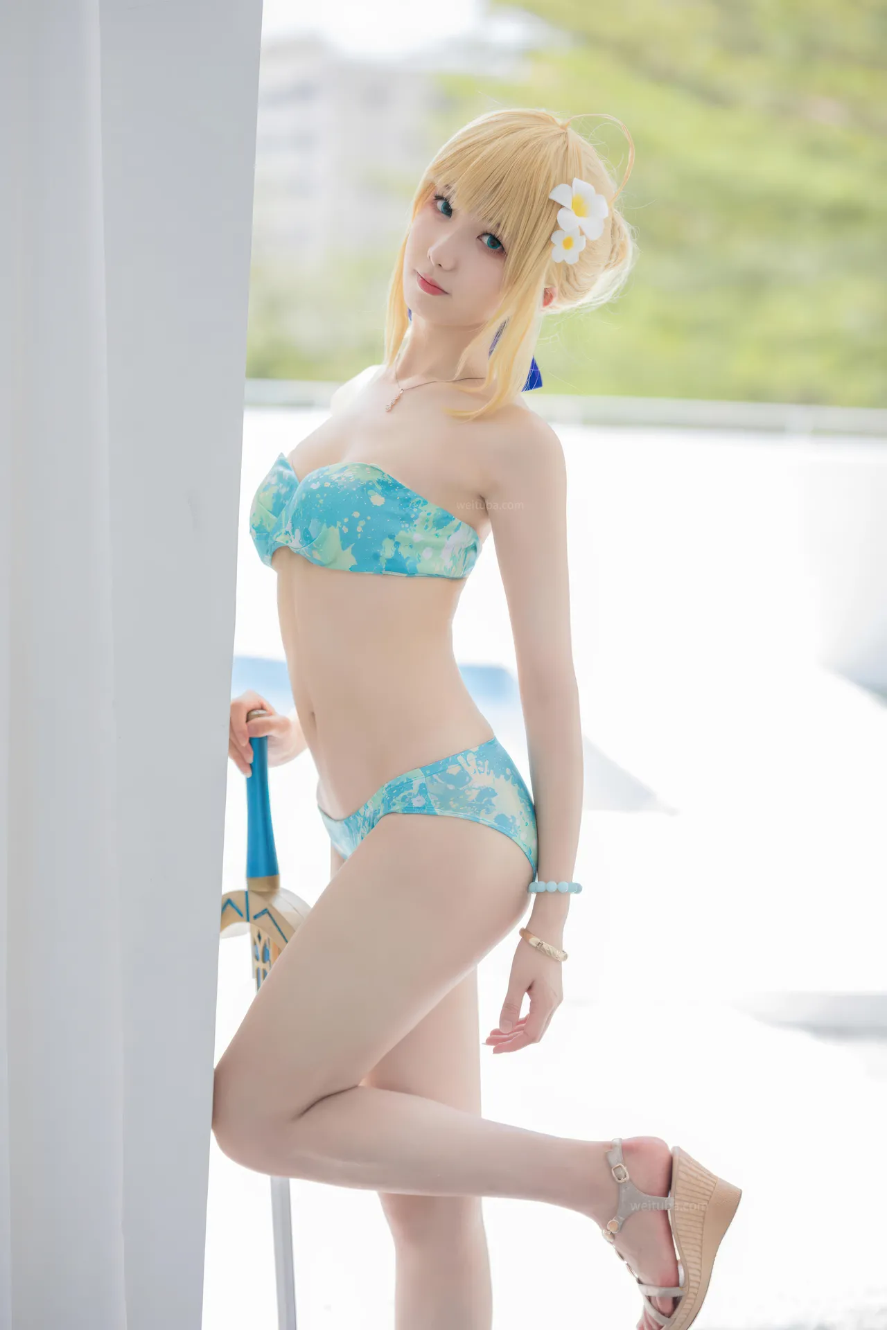 封疆疆v - FGO Saber 泳装-erohere38.webp