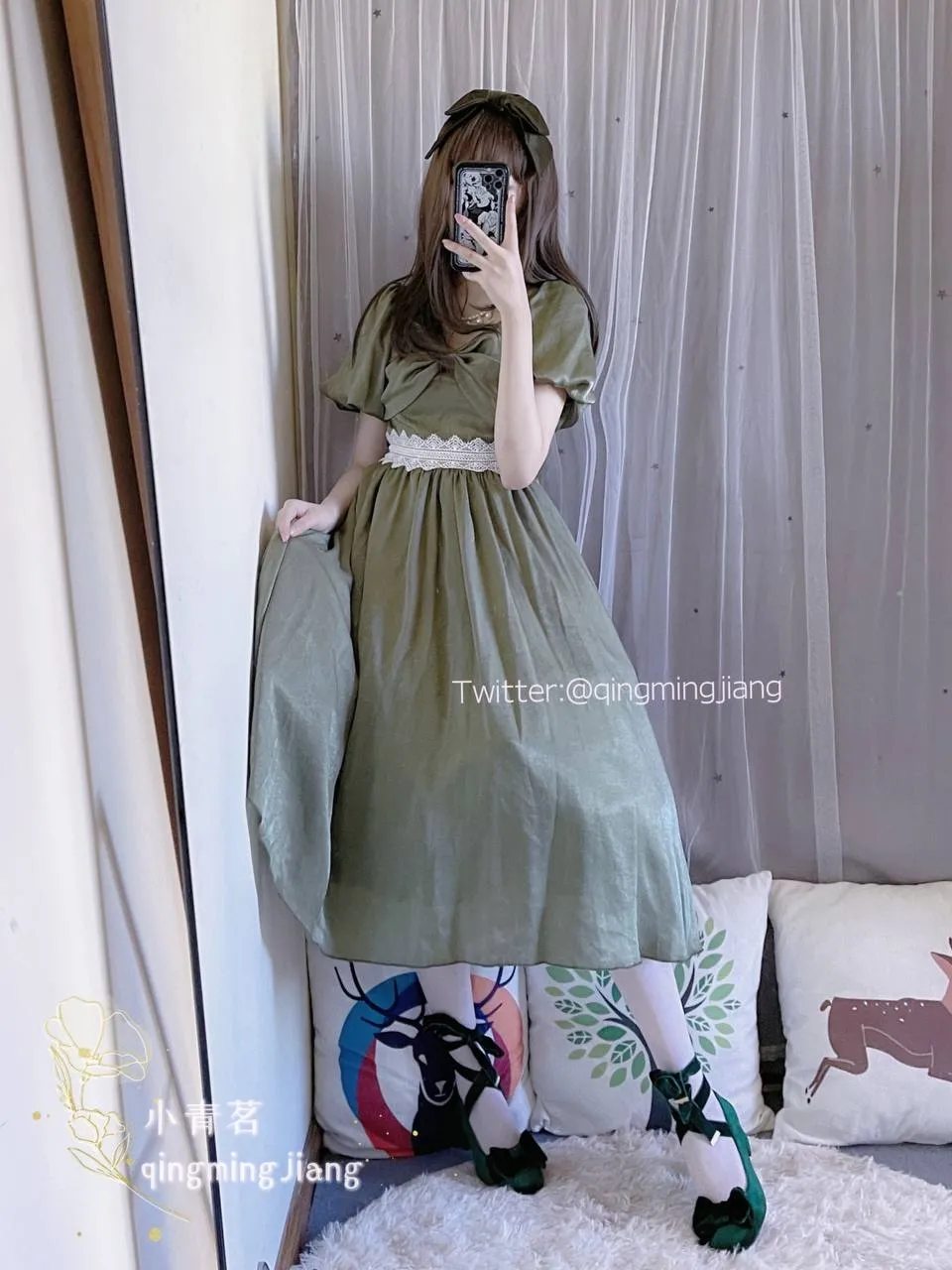 小青茗 (QingmingJiang) cosplay Princess Yaoyao - King of Glory-erohere42.webp