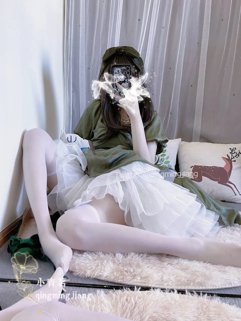 小青茗 (QingmingJiang) cosplay Princess Yaoyao - King of Glory-erohere45.webp