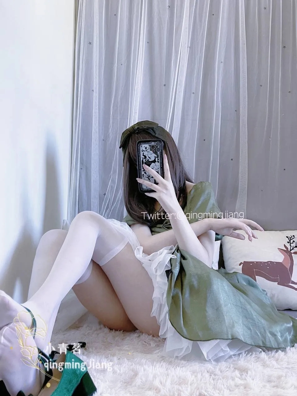 小青茗 (QingmingJiang) cosplay Princess Yaoyao - King of Glory-erohere46.webp