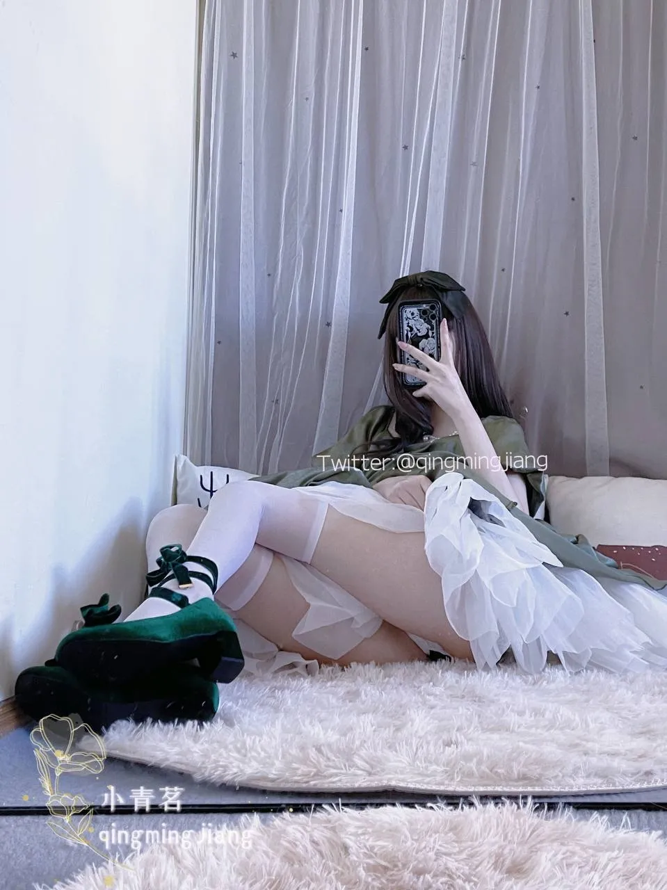 小青茗 (QingmingJiang) cosplay Princess Yaoyao - King of Glory-erohere49.webp