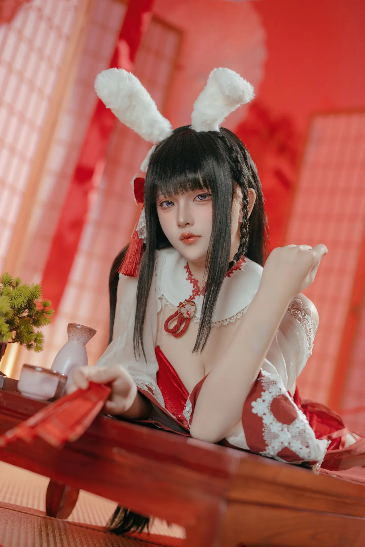 屿鱼 - 碧蓝航线 大山·祈愿的巫女兔 58P 340M-erohere13.webp