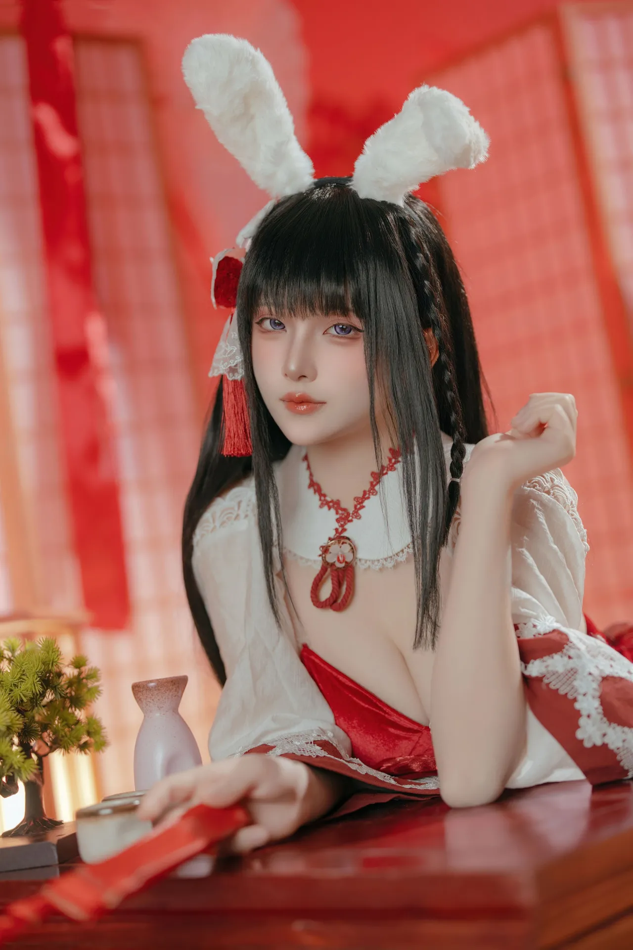 屿鱼 - 碧蓝航线 大山·祈愿的巫女兔 58P 340M-erohere14.webp