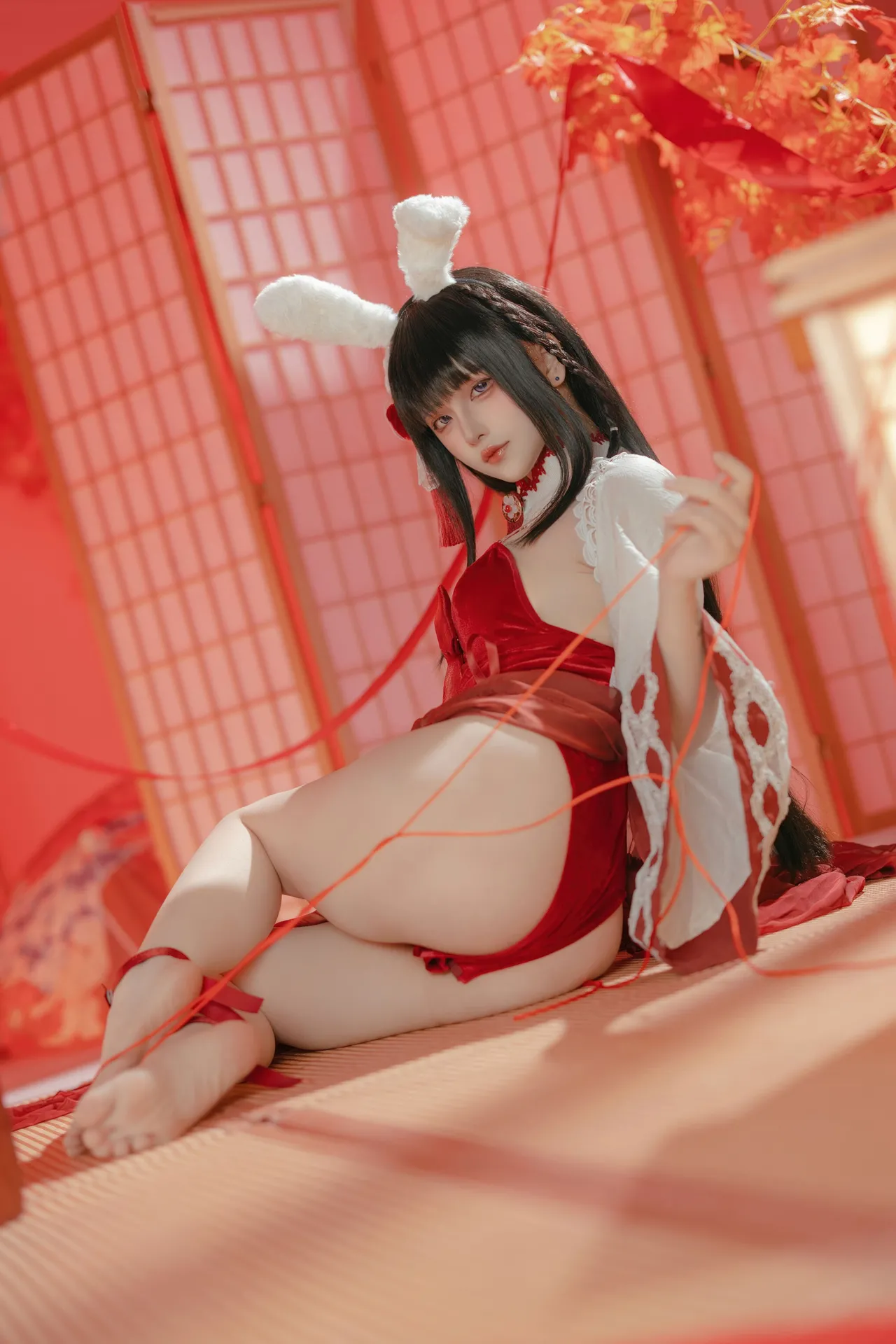 屿鱼 - 碧蓝航线 大山·祈愿的巫女兔 58P 340M-erohere20.webp