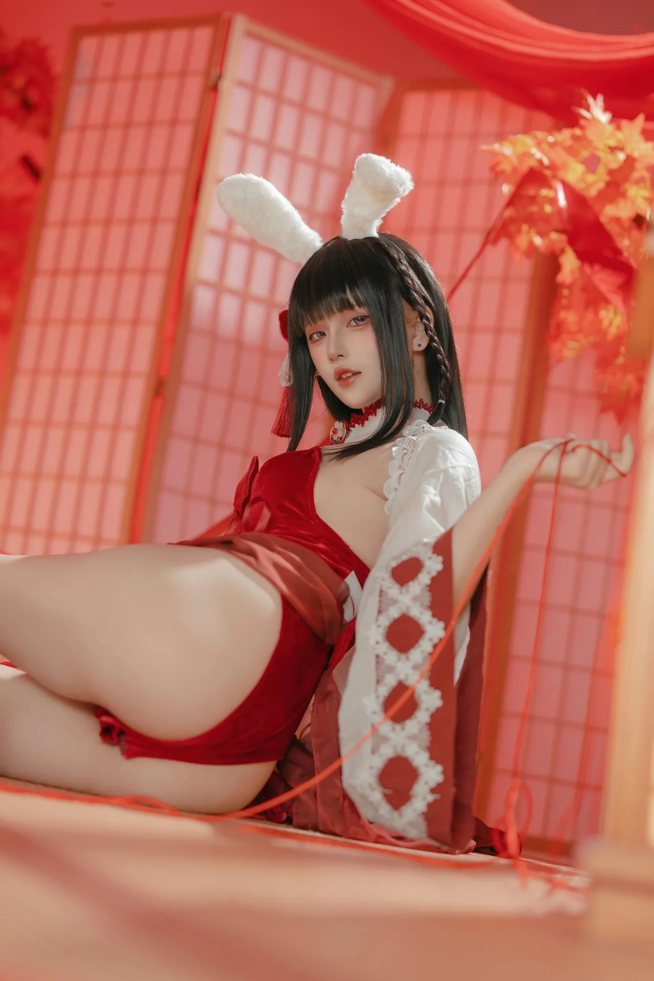 屿鱼 - 碧蓝航线 大山·祈愿的巫女兔 58P 340M-erohere21.webp
