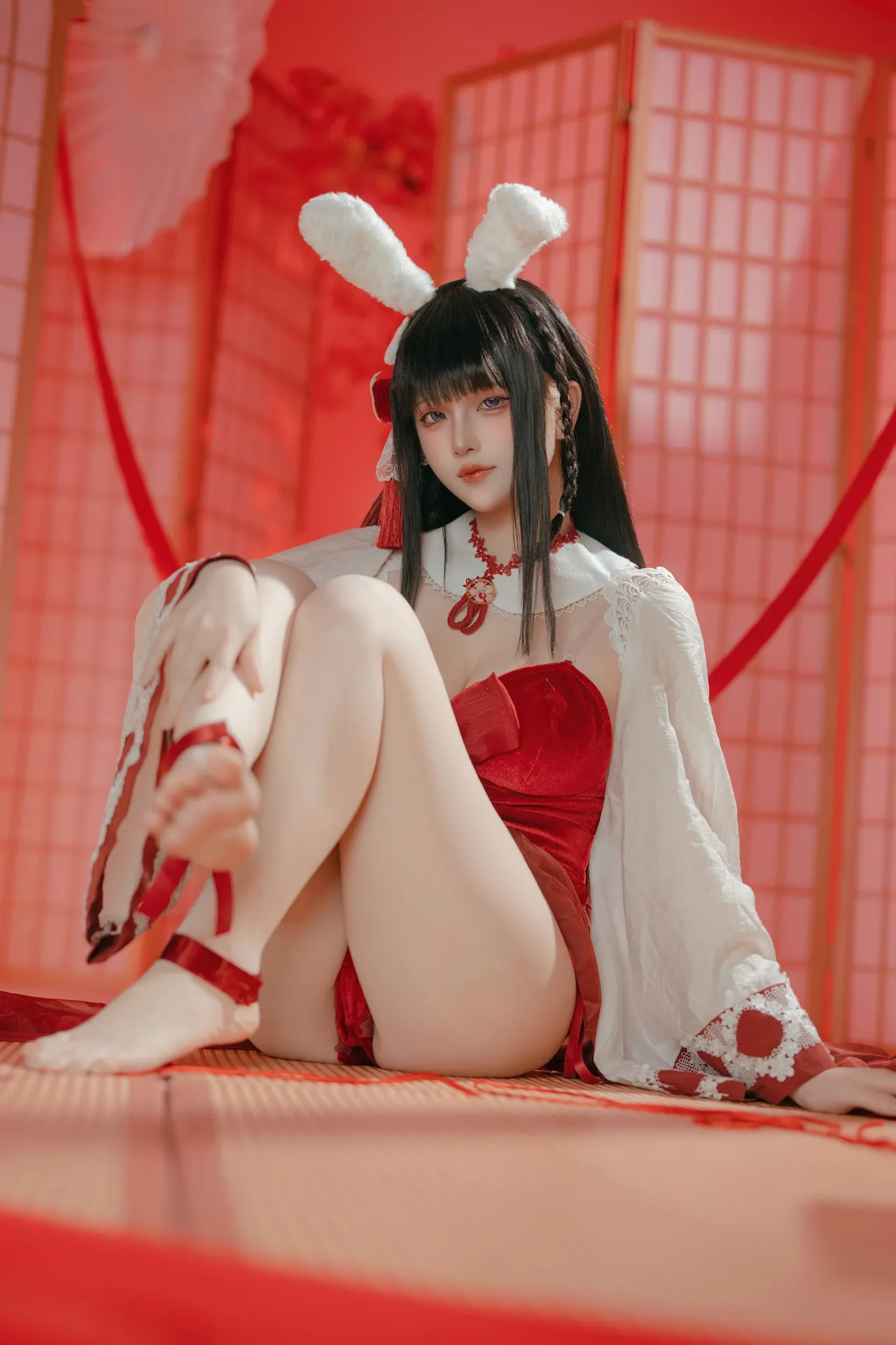 屿鱼 - 碧蓝航线 大山·祈愿的巫女兔 58P 340M-erohere30.webp