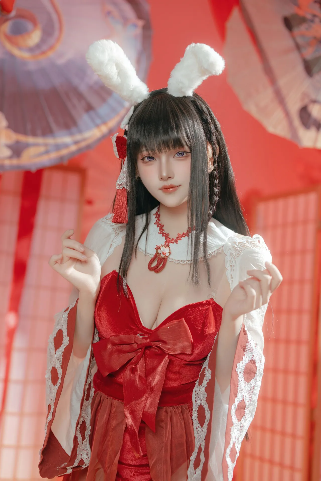 屿鱼 - 碧蓝航线 大山·祈愿的巫女兔 58P 340M-erohere37.webp